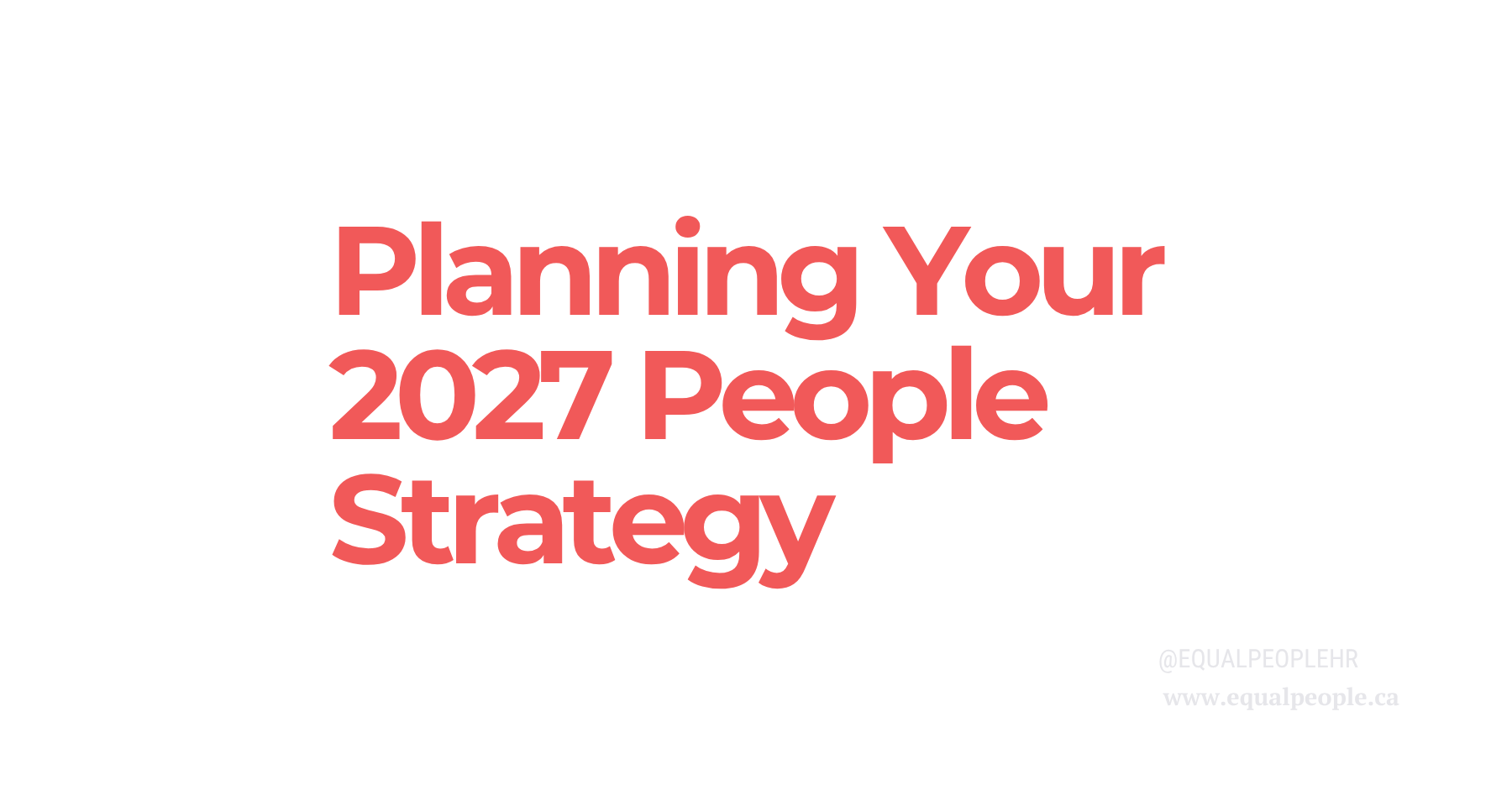 Planning Your 2027 People Strategy