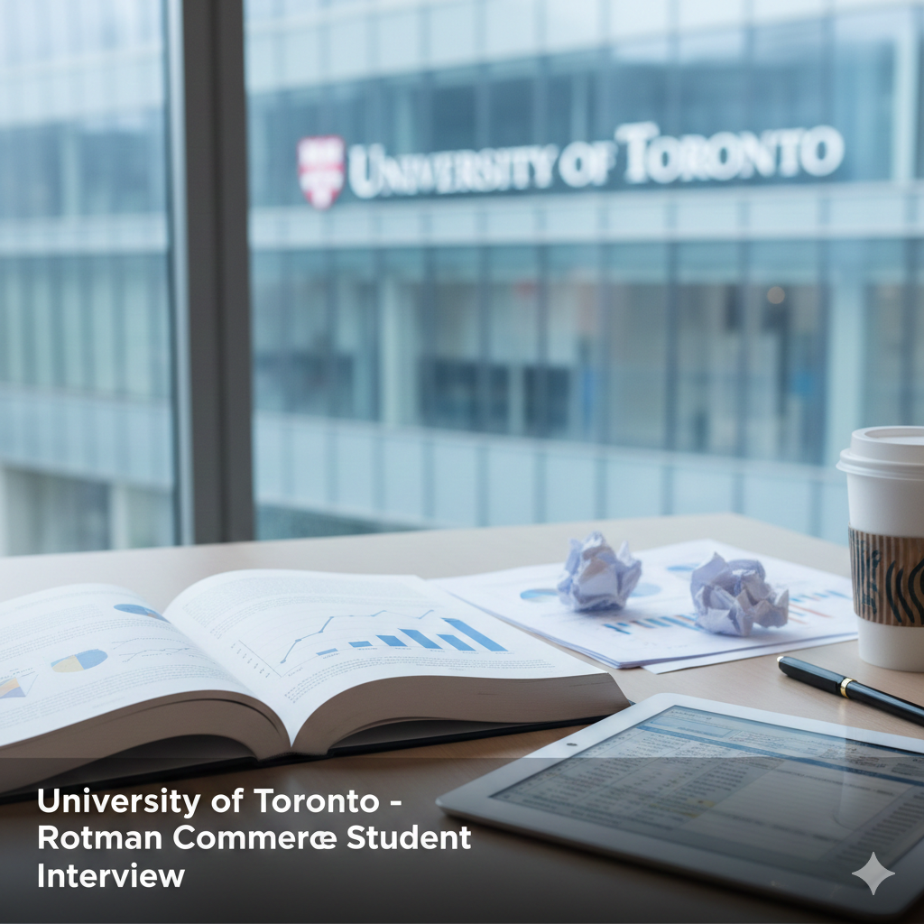 University of toronto - rotman commerce student interview