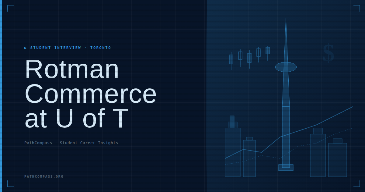 University of toronto - rotman commerce student interview