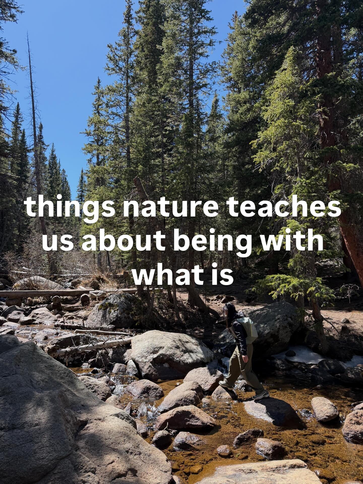 Nature has always been one of my greatest teachers. It has a way of slowing us down, encourages us to sit with discomfort (or even chase it), and reminds me that we are so so very small (in the best way) 

I&rsquo;m so excited to start bringing more 