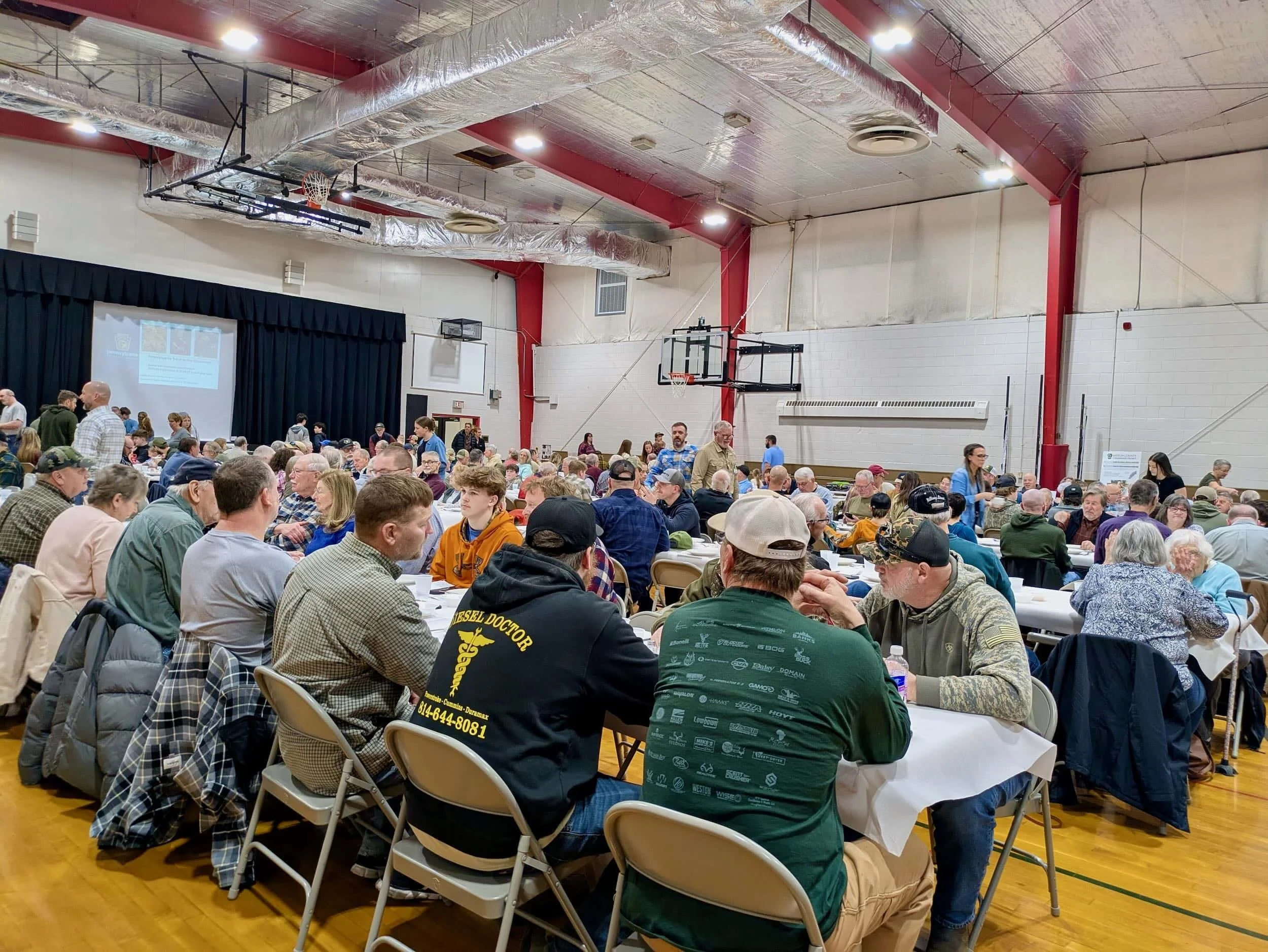 The more than 280 individuals seated at the penns creek chapter 2026 annual fundraising banquet