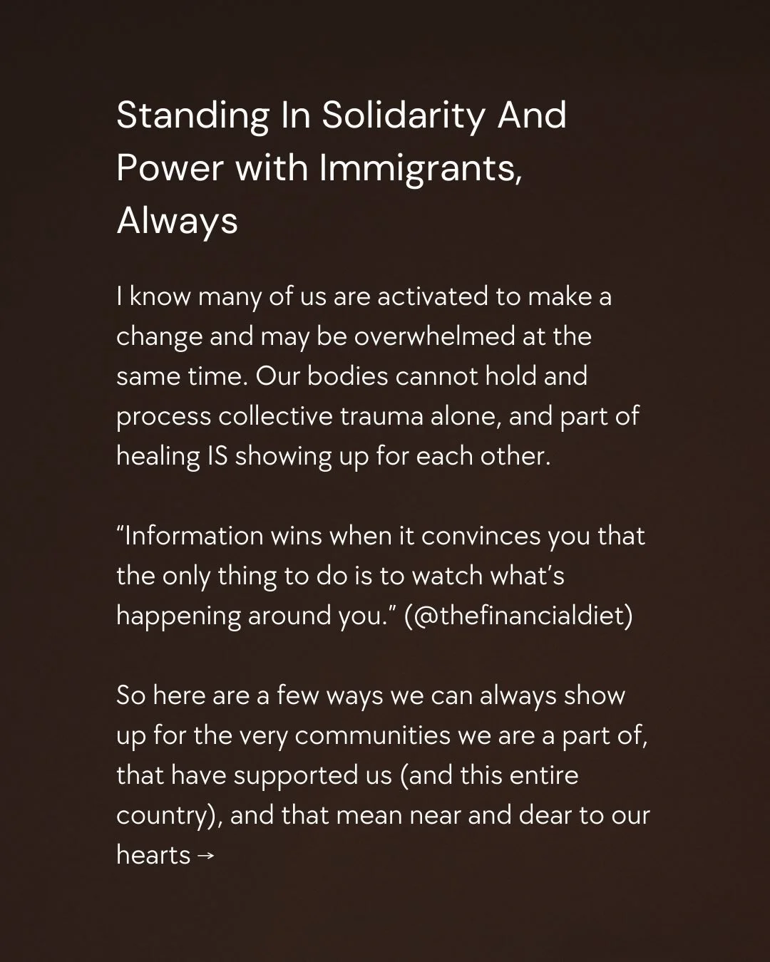 Here&rsquo;s to showing up for ourselves, our families, and each other 🫂

Feel free to share more resources in the comments