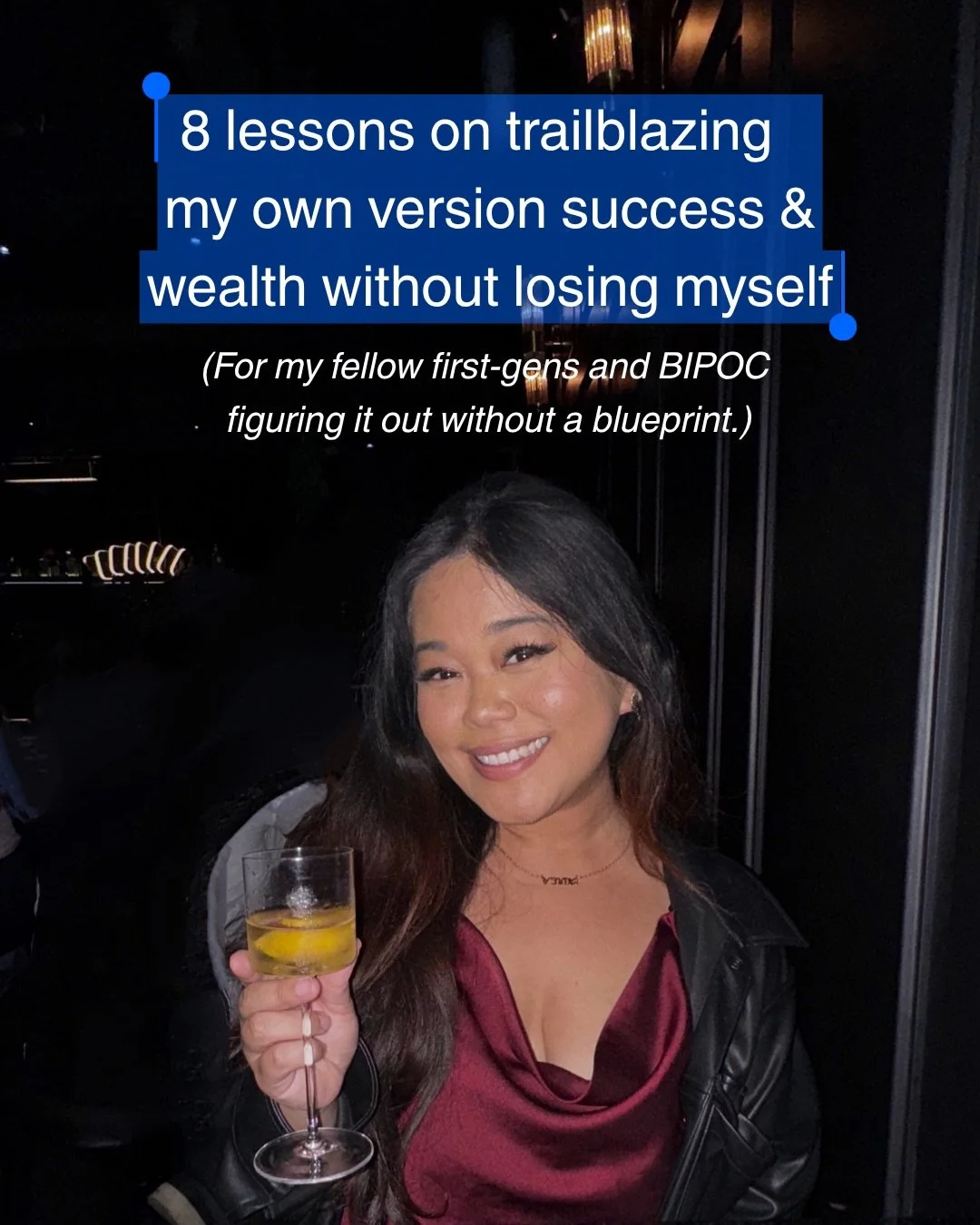 For the first-gens and BIPOC building something out of your wildest dreams, I hope something in here meets you where you are. 

Here are 8 lessons I&rsquo;ve learned about growing my income, staying aligned with my values, and still having a life I a