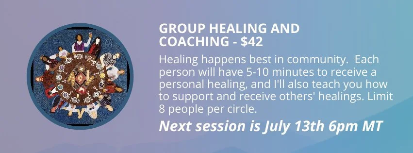July 2026 group healing and coaching with clairvoyant counseling