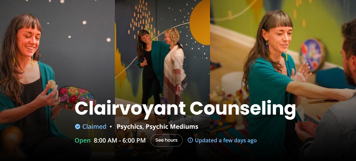 book on yelp with clairvoyant counseling