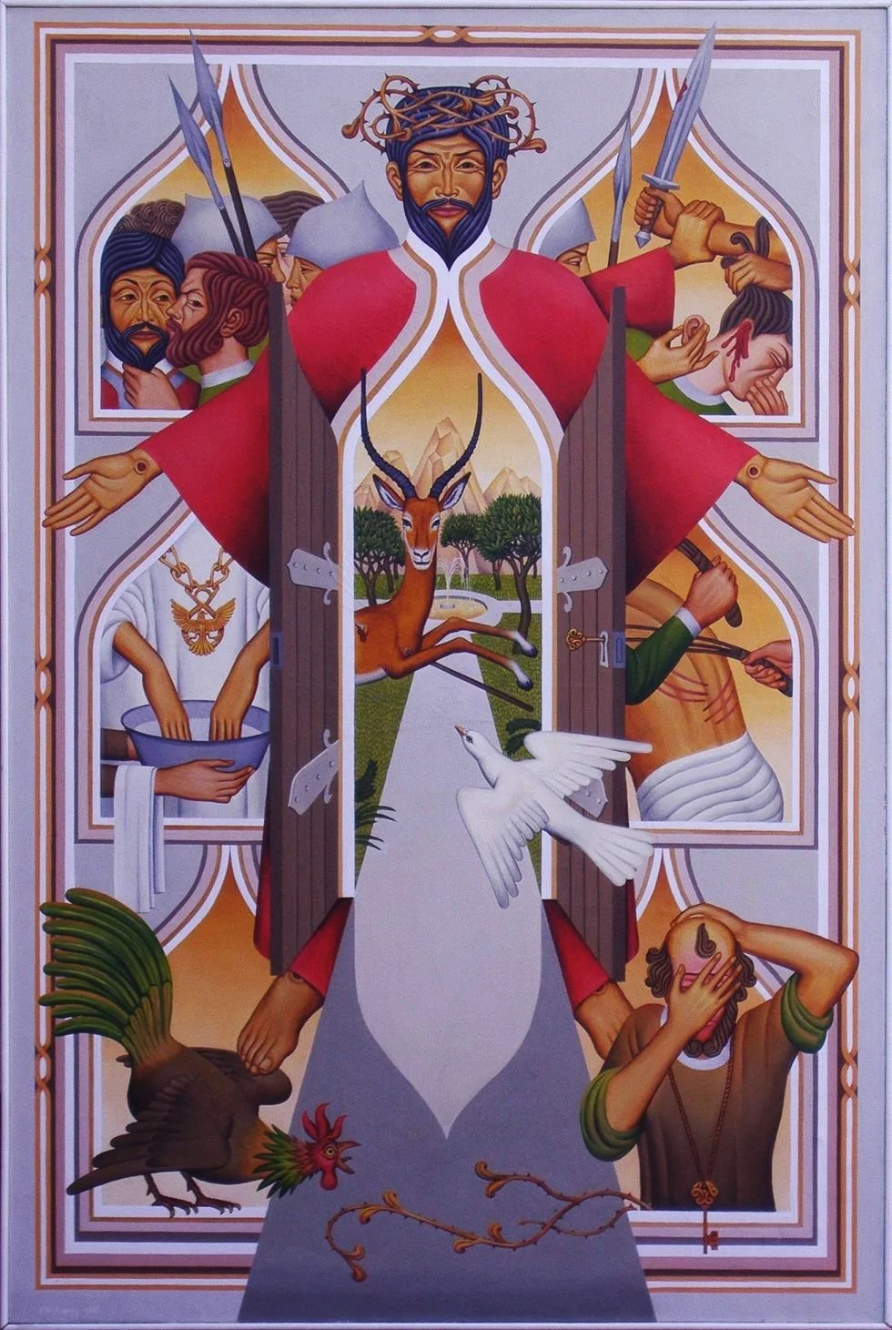 Jesus as the gate opening to paradise