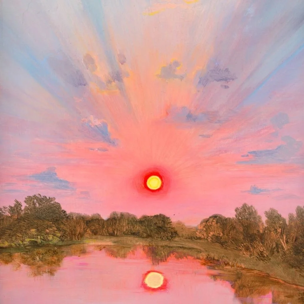 power sunrise over mystical lake providing financial abundance spiritual counseling for spiritually mature seekers