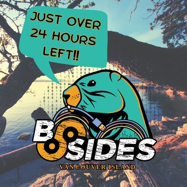 Don't miss this chance to join the awesome BSides Vancouver Island community! You have only 24 hours left to secure your guaranteed tickets! Learn from the experts, network with peers, and have fun at #BSidesVI23. Hurry up and get your tickets now at