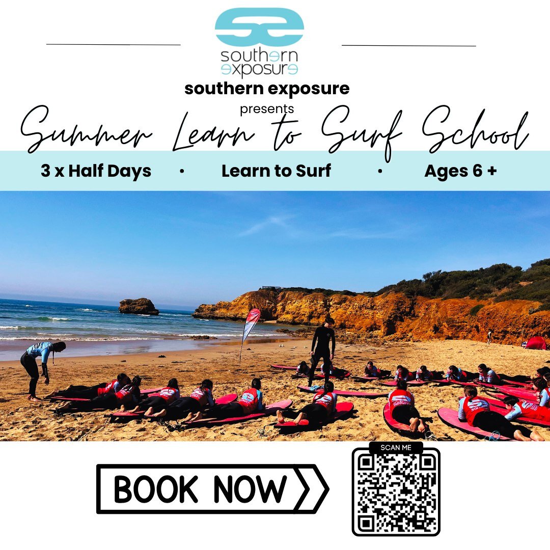 SUMMER SURF SCHOOL 🌊 

3 x Half Days Surf School NOW AVAILABLE 
Jump on our website to book in NOW
Camp 1 &amp; 2 dates are OPEN for bookings. 

Summers here, and Holidays are nearly upon us so NOW is the time to get ready and book in for an ACTION 