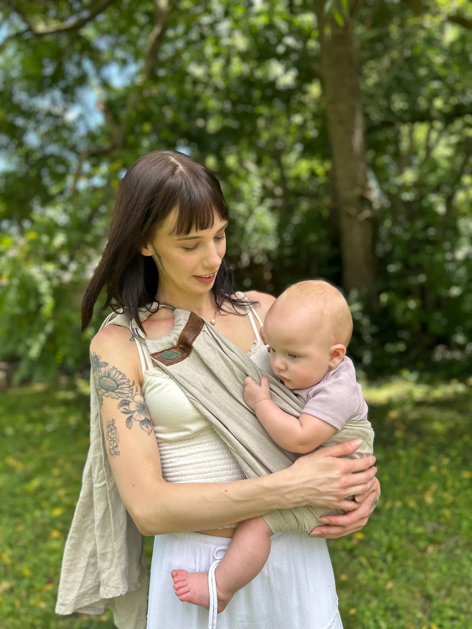 Baby Carrier Classic Ring Sling in Linen