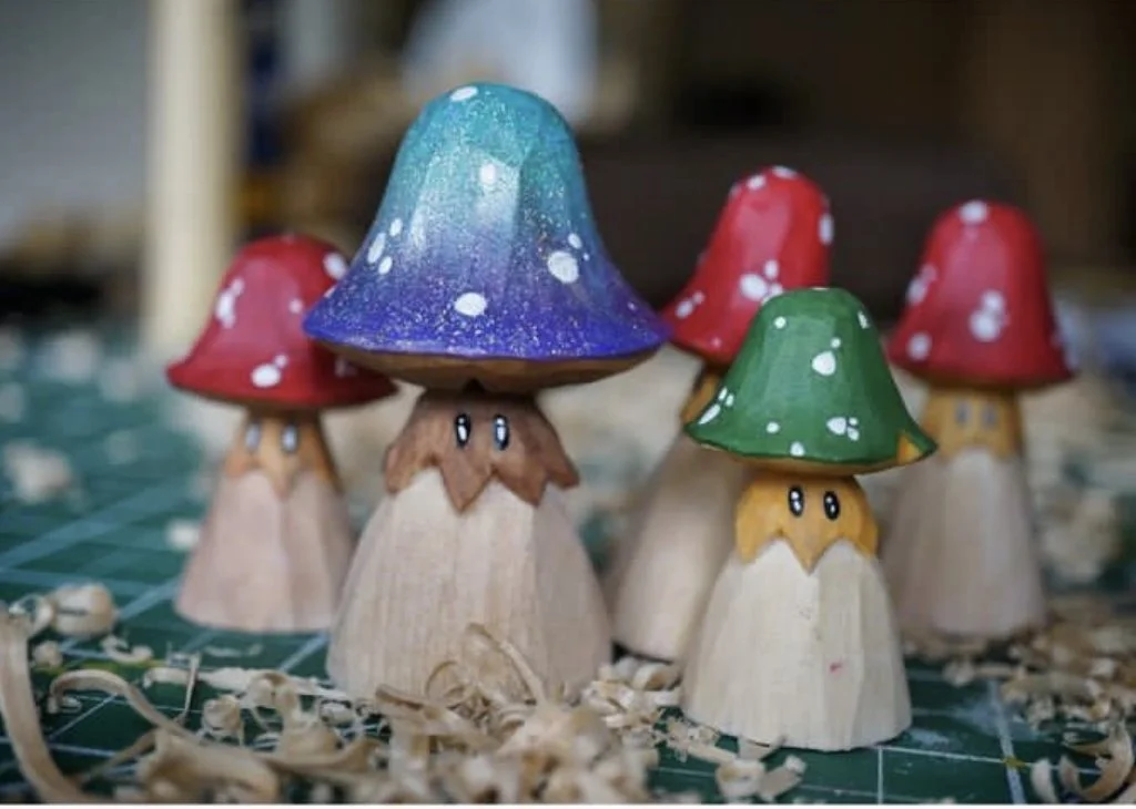 Carve a Whimsical Mushroom