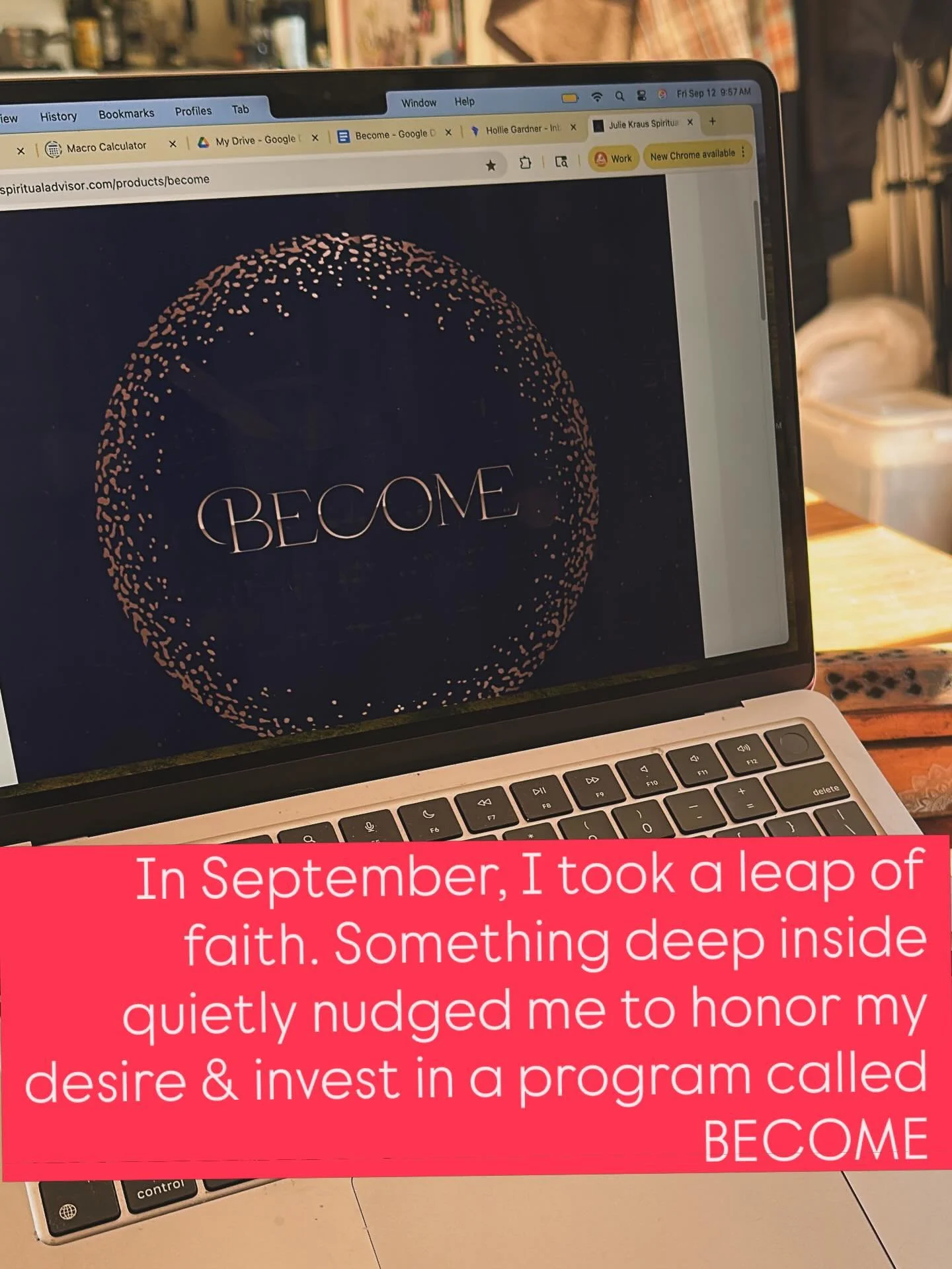 6 months ago I invested in myself. Not for career development or continuing education, but something deep inside wanted this for ME. I listened and went all in. 💫🙌🏼&hearts;️
I used to hide or downplay my belief in Spirituality, energy, the esoteri