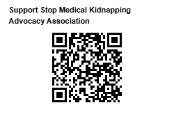 Support Stop Medical Kidnapping Advocacy Association with a QR code