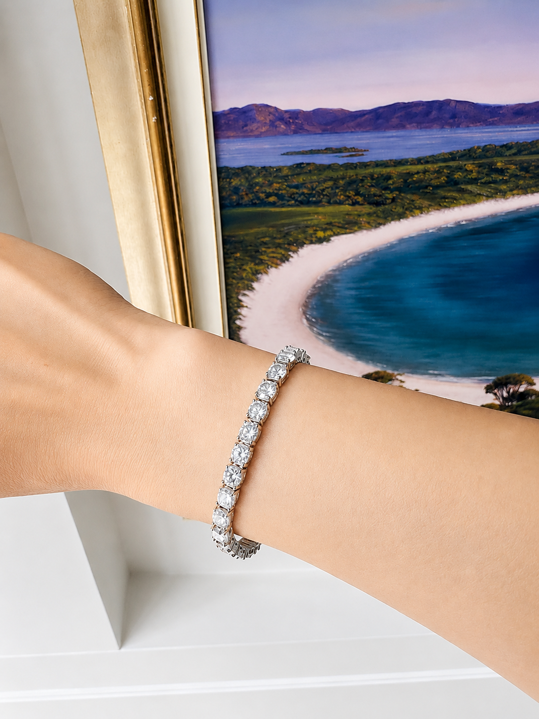 17ct. 5mm Moissanite Tennis Bracelet | Tilly