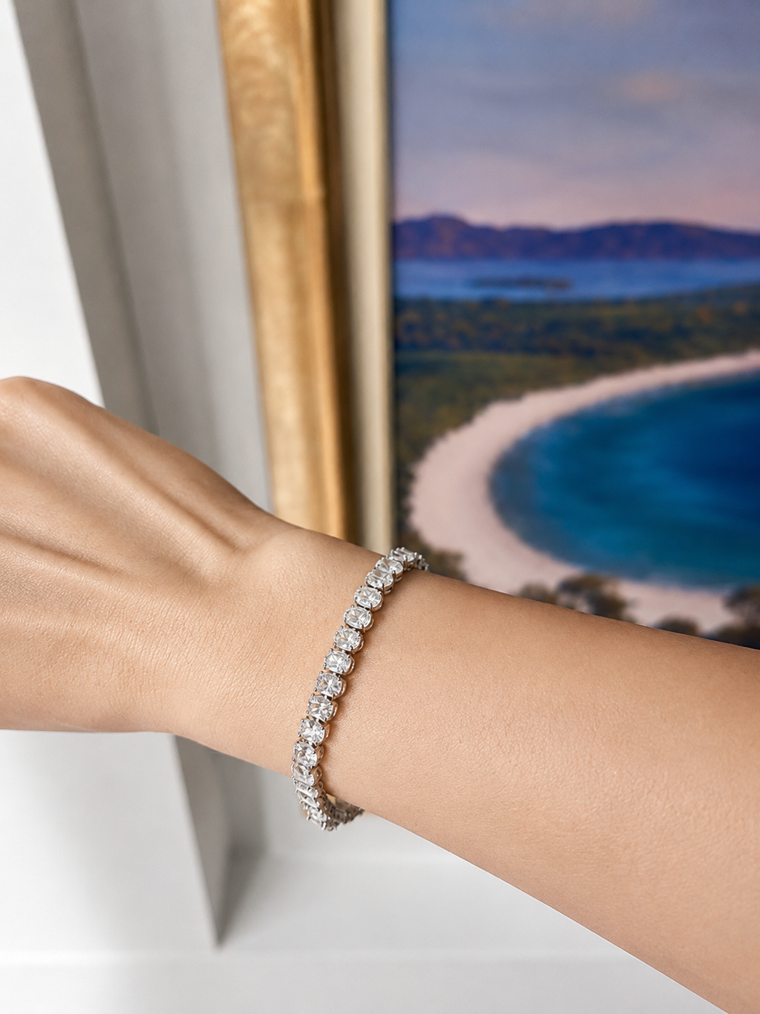 20ct. Oval-Cut Moissanite Tennis Bracelet | Lottie