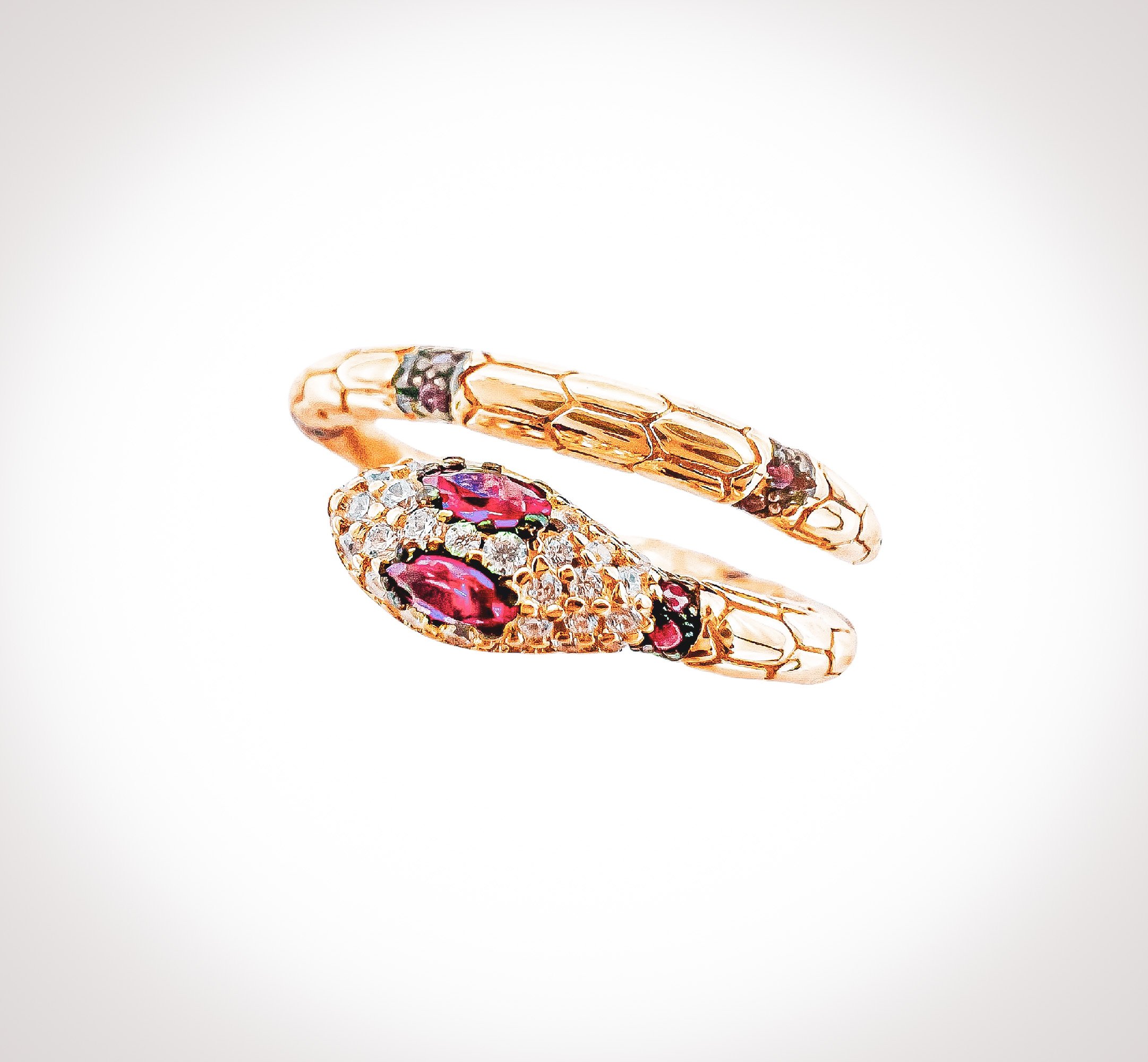 Gold Serpent Statement Cocktail Ring | 18K Yellow Gold Plated | The Marigold Ring