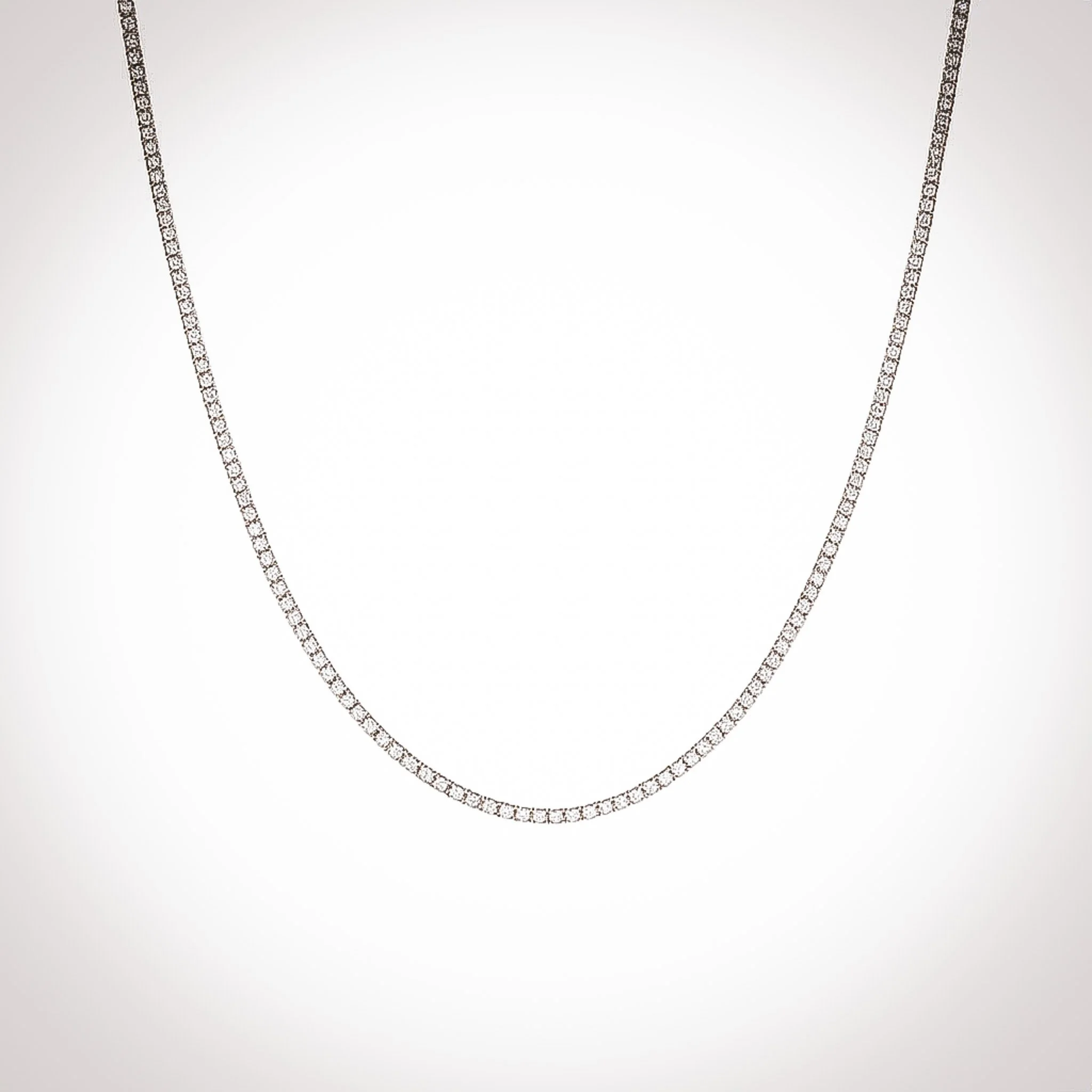 2mm Moissanite Tennis Necklace | Victoria