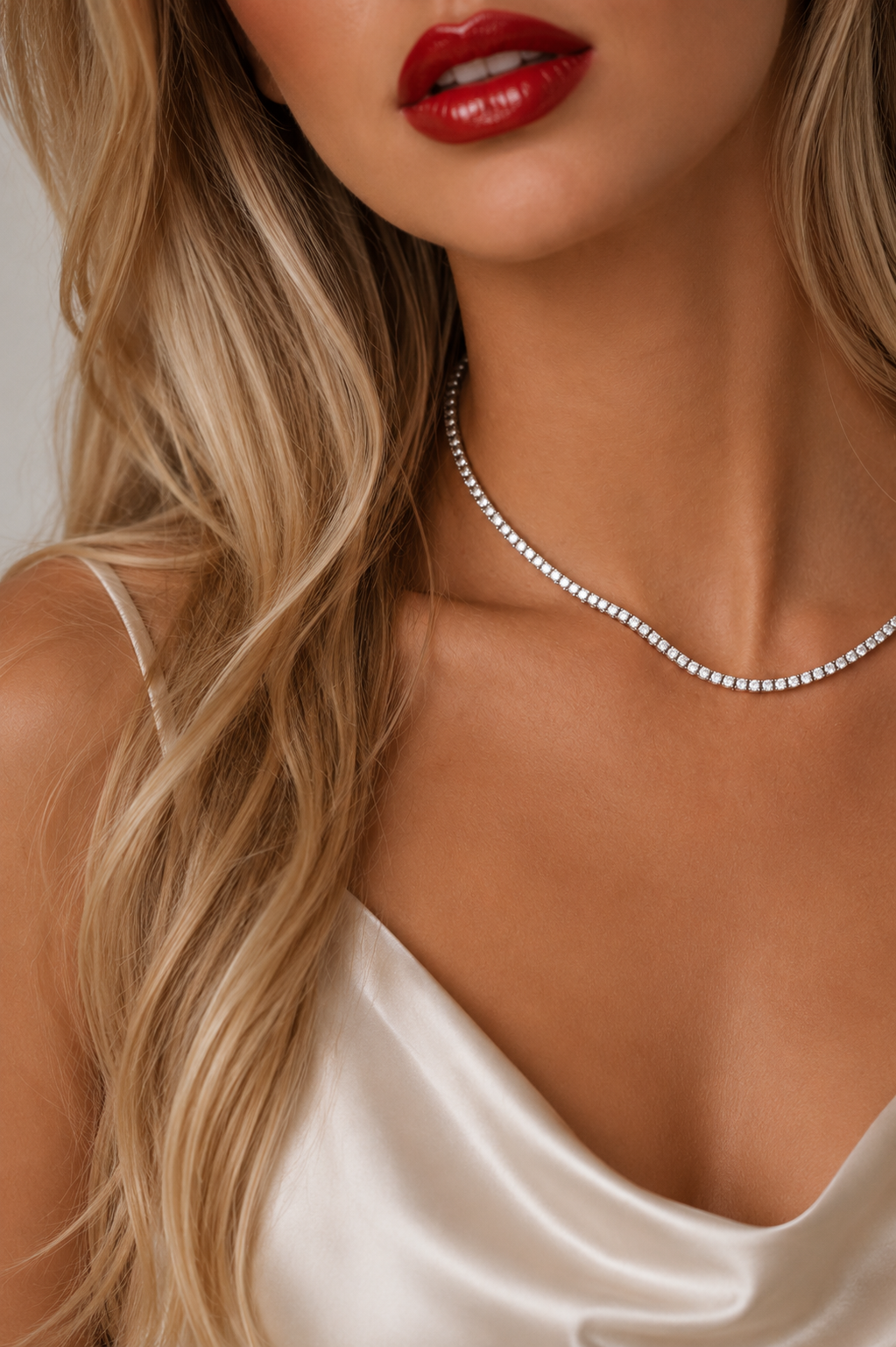 13ct. Lab Diamond Tennis Necklace | Goldie