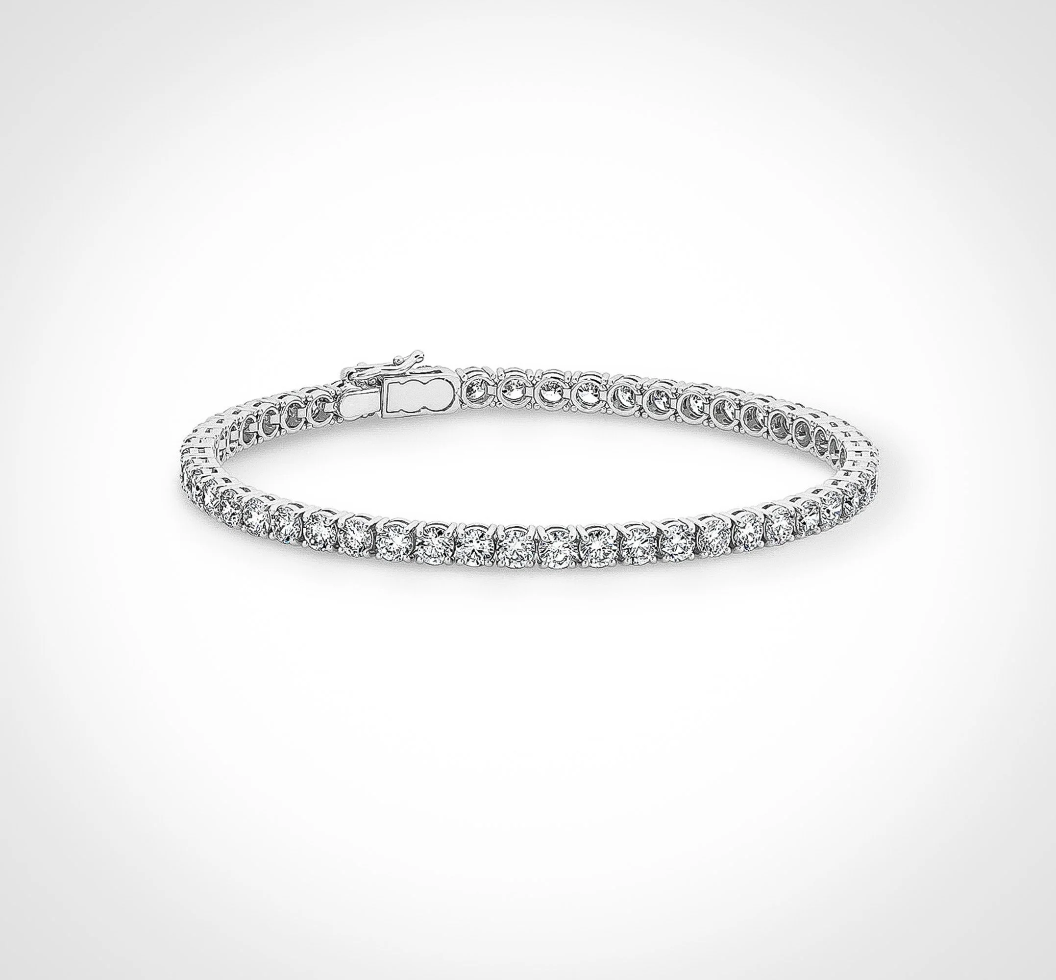 6ct. Solid Gold Moissanite Tennis Bracelet | Isla