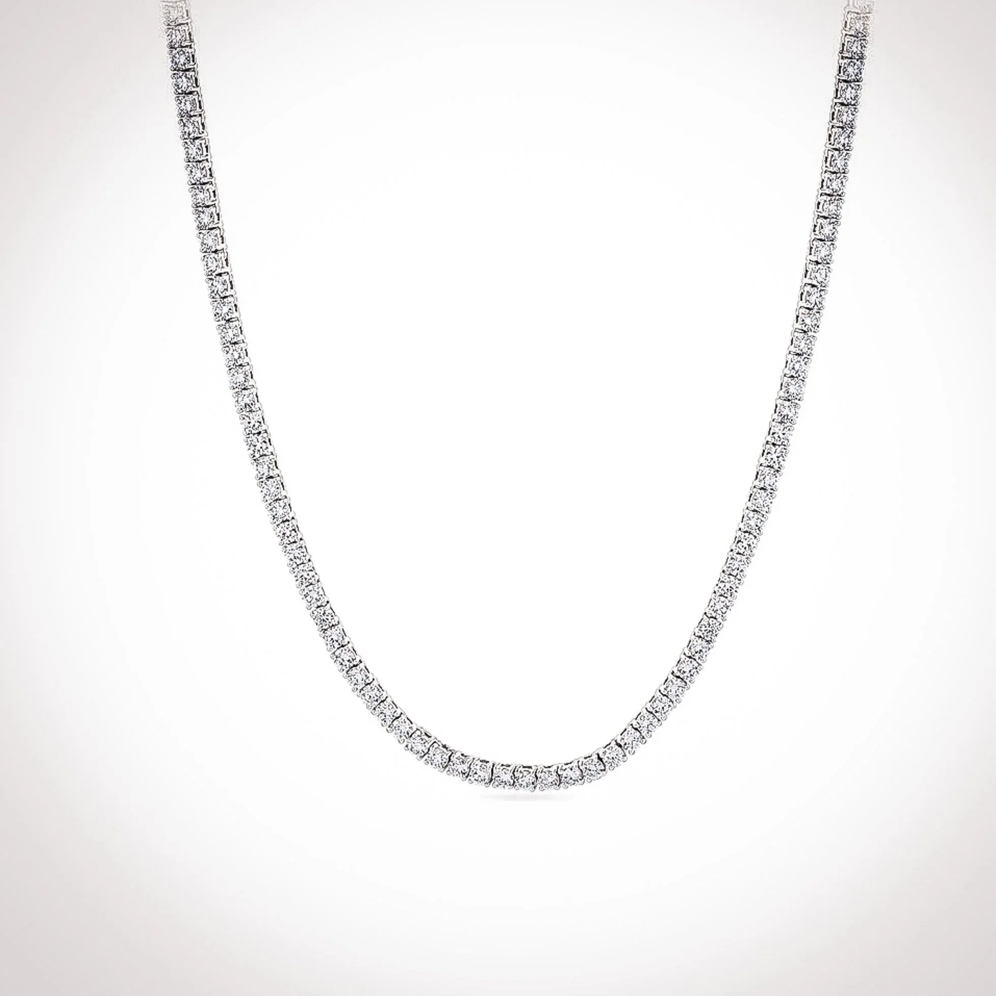 13ct. Natural Diamond Tennis Necklace | Clara