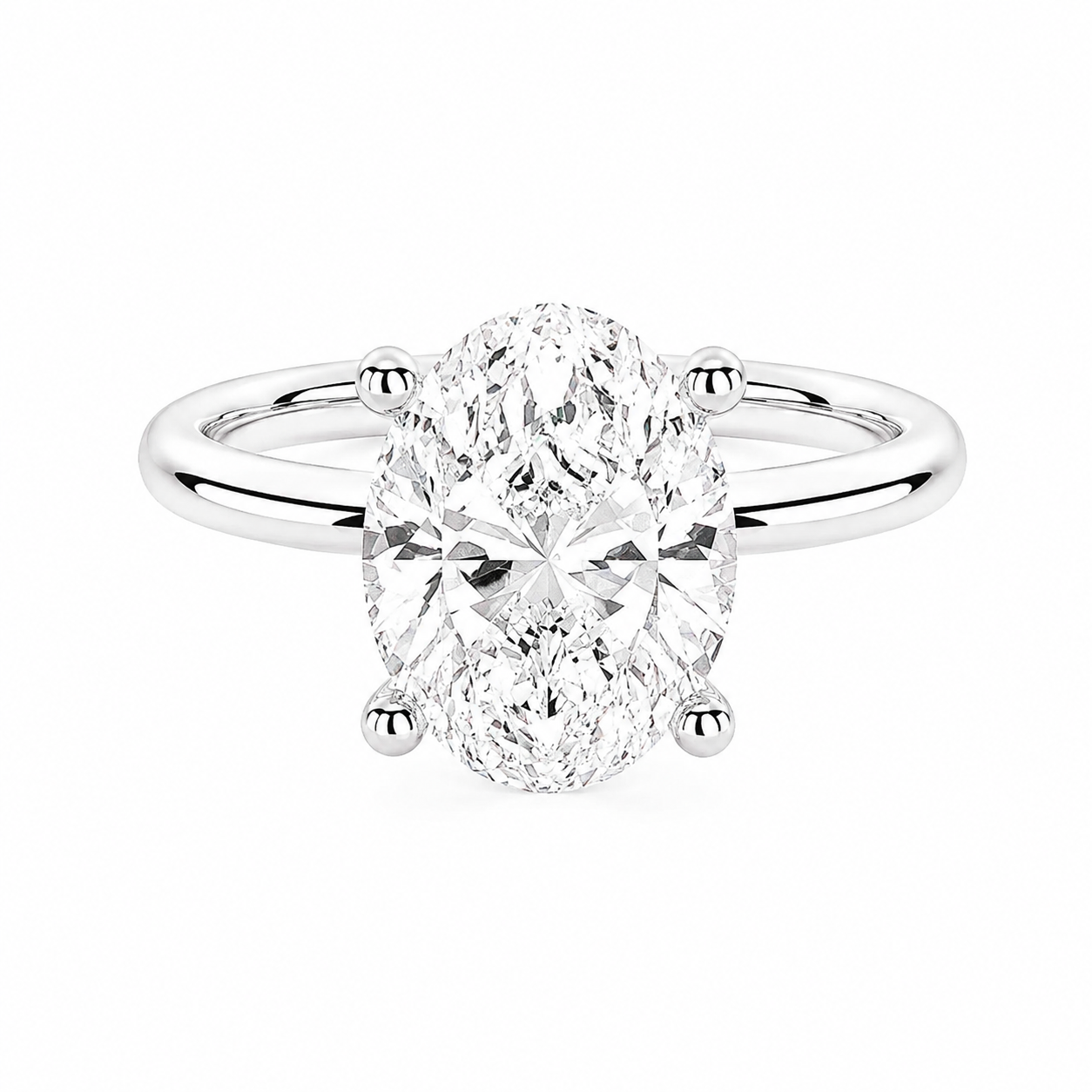 Oval-Cut Lab Diamond Engagement Ring | Eva