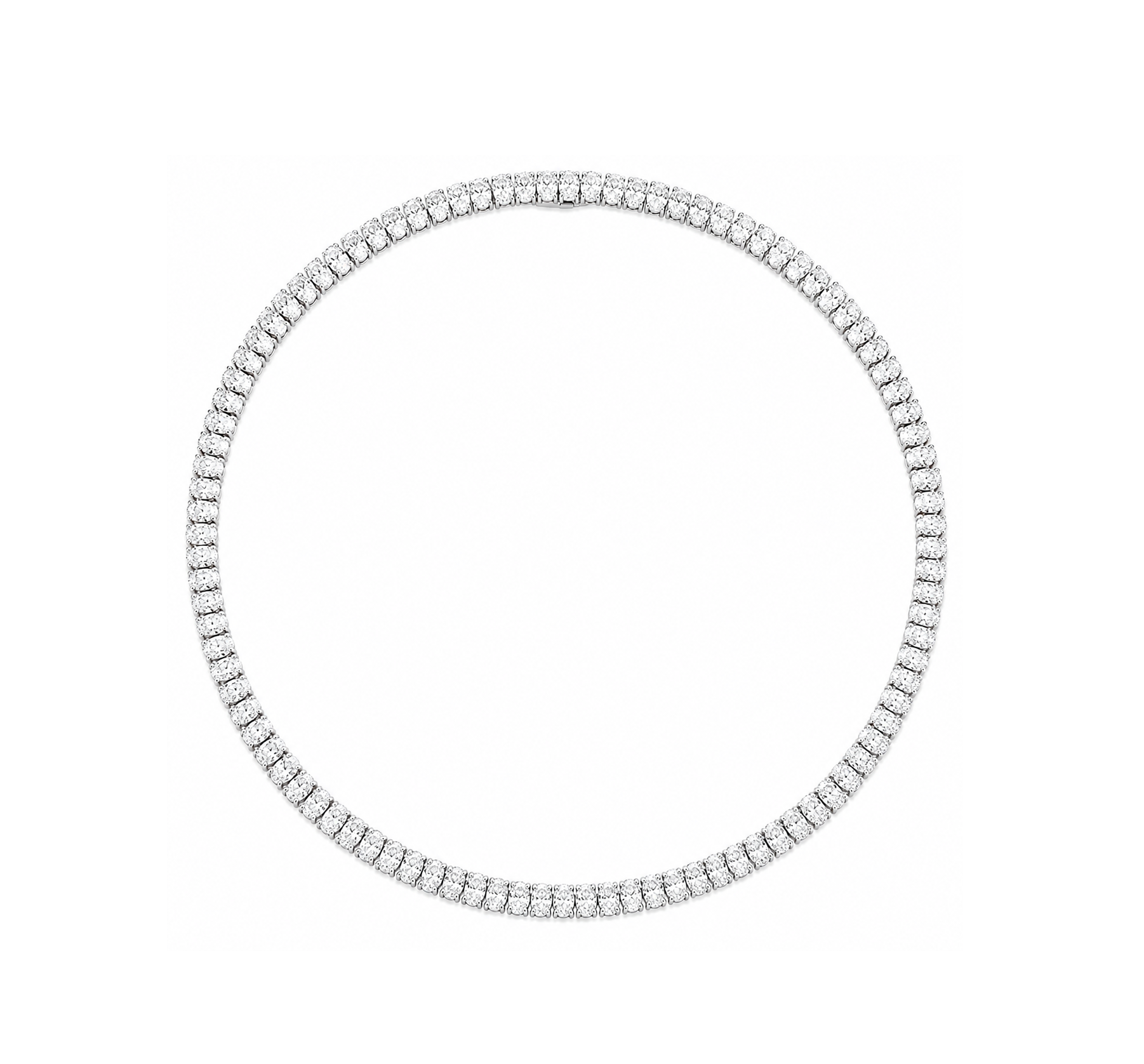50ct. Oval-Cut Lab Diamond Tennis Necklace | Ismay