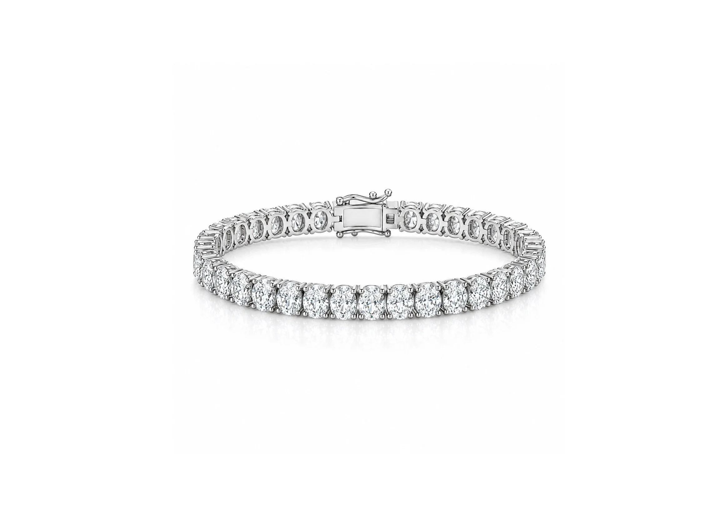 20ct. Oval-Cut Lab Diamond Tennis Bracelet | Lottie