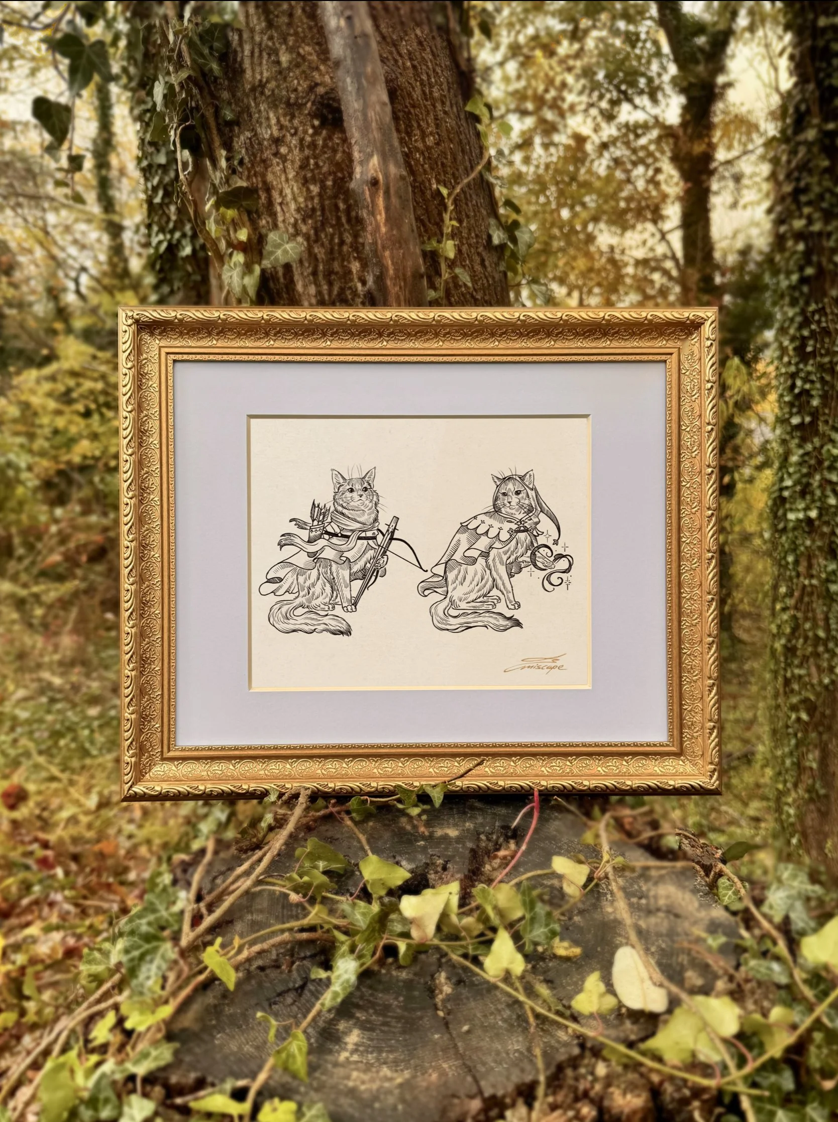 Felid Vagabonds Caligo & Calidus (Standard - 8x10 in).jpg