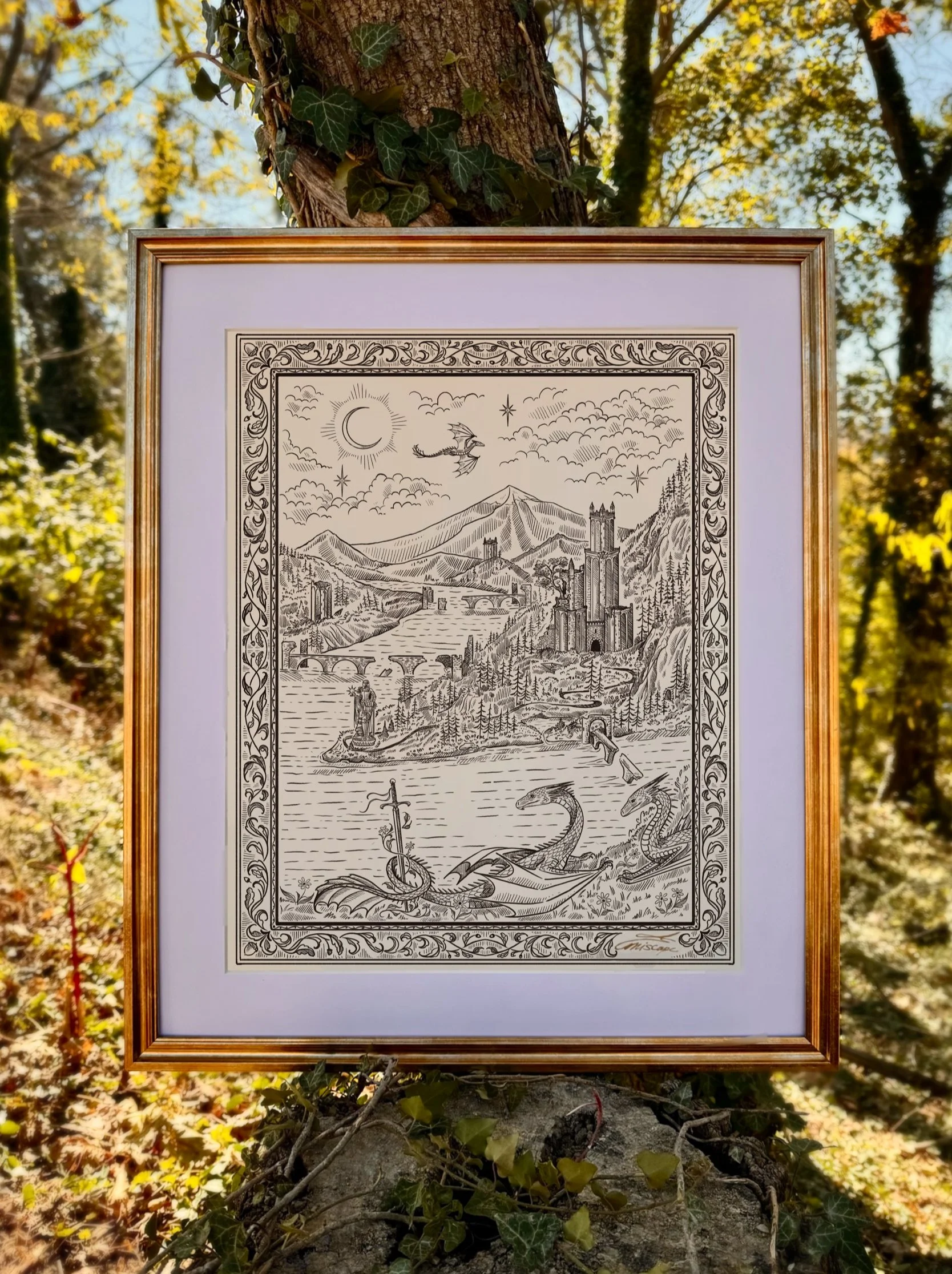 Ruins of Fort Quercus (Print)