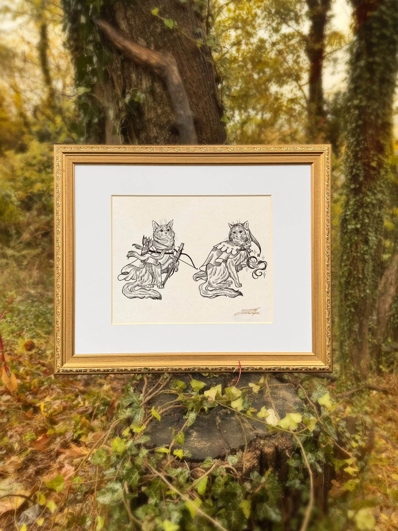 Felid Vagabonds Caligo & Calidus (Standard - 11x14 in).jpg