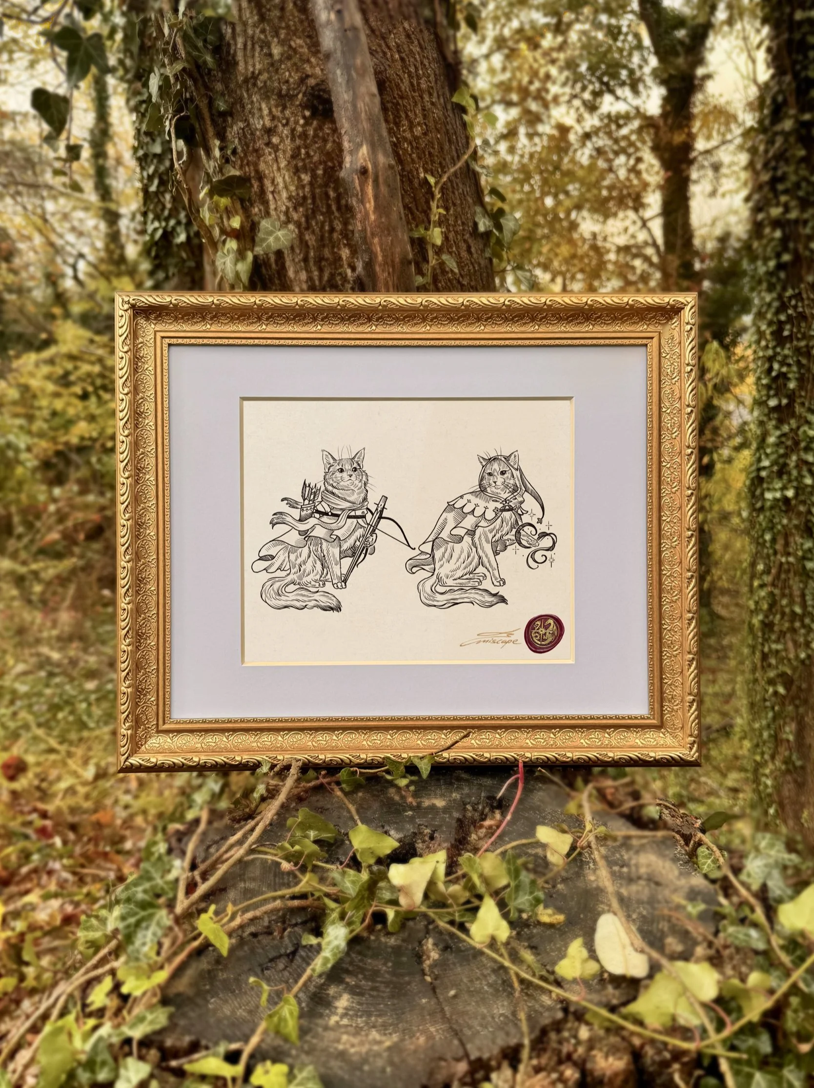 Felid Vagabonds Caligo & Calidus (Limited - 8x10 in).jpg