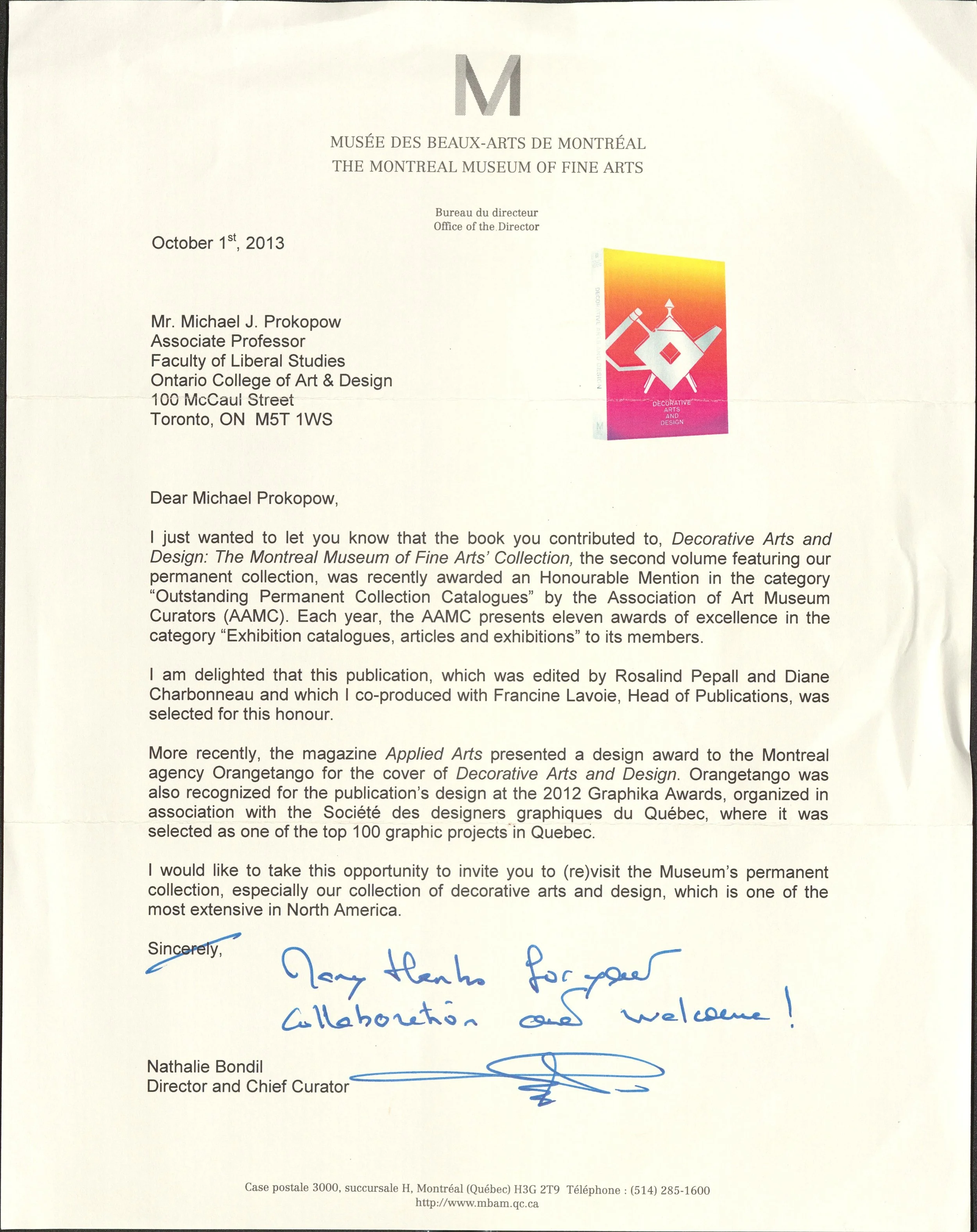 Decorative Arts and Design: the Montreal Museum of Fine Arts' Collection