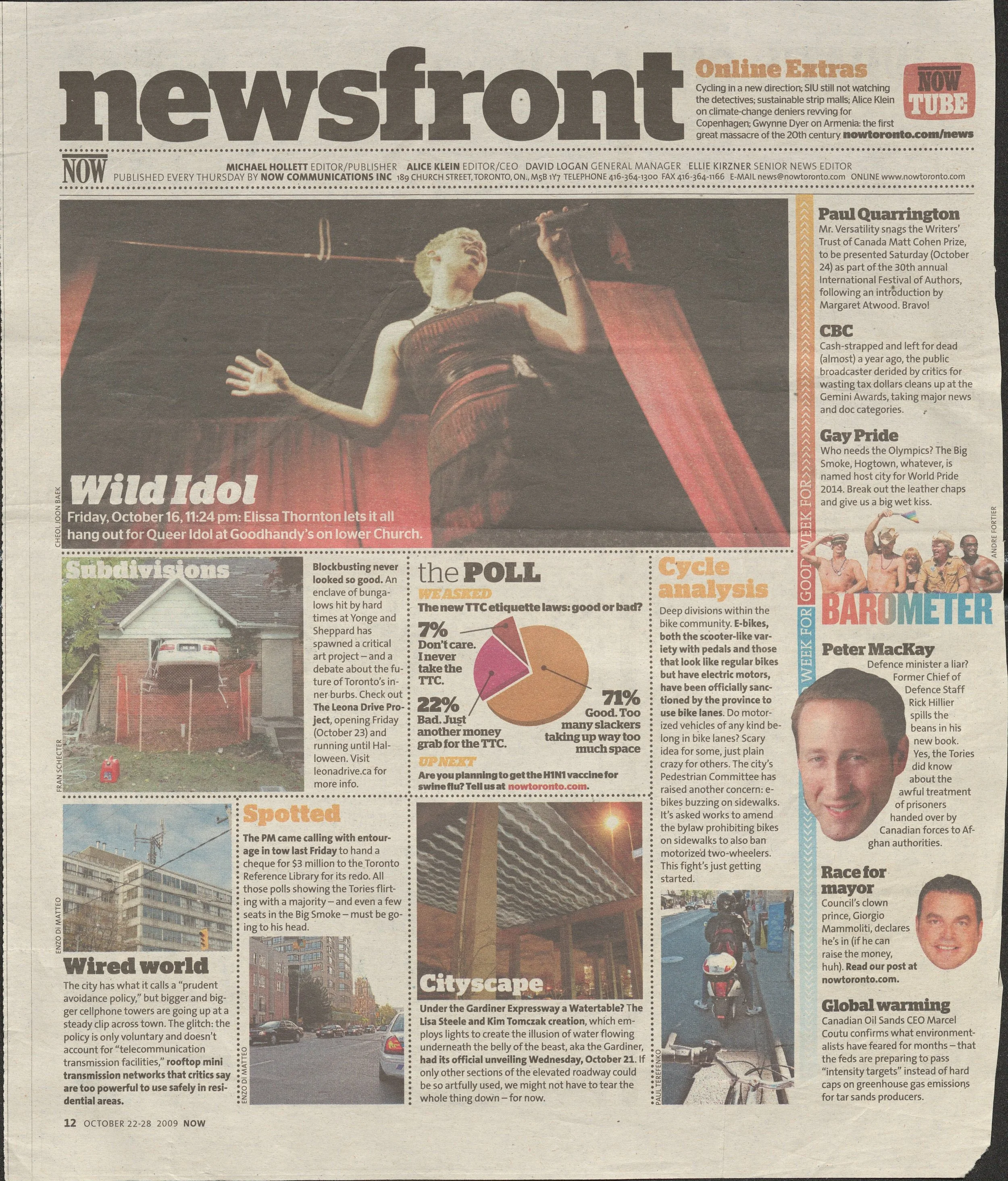 Leona Drive - Now Magazine - Oct 24, 2009.jpg