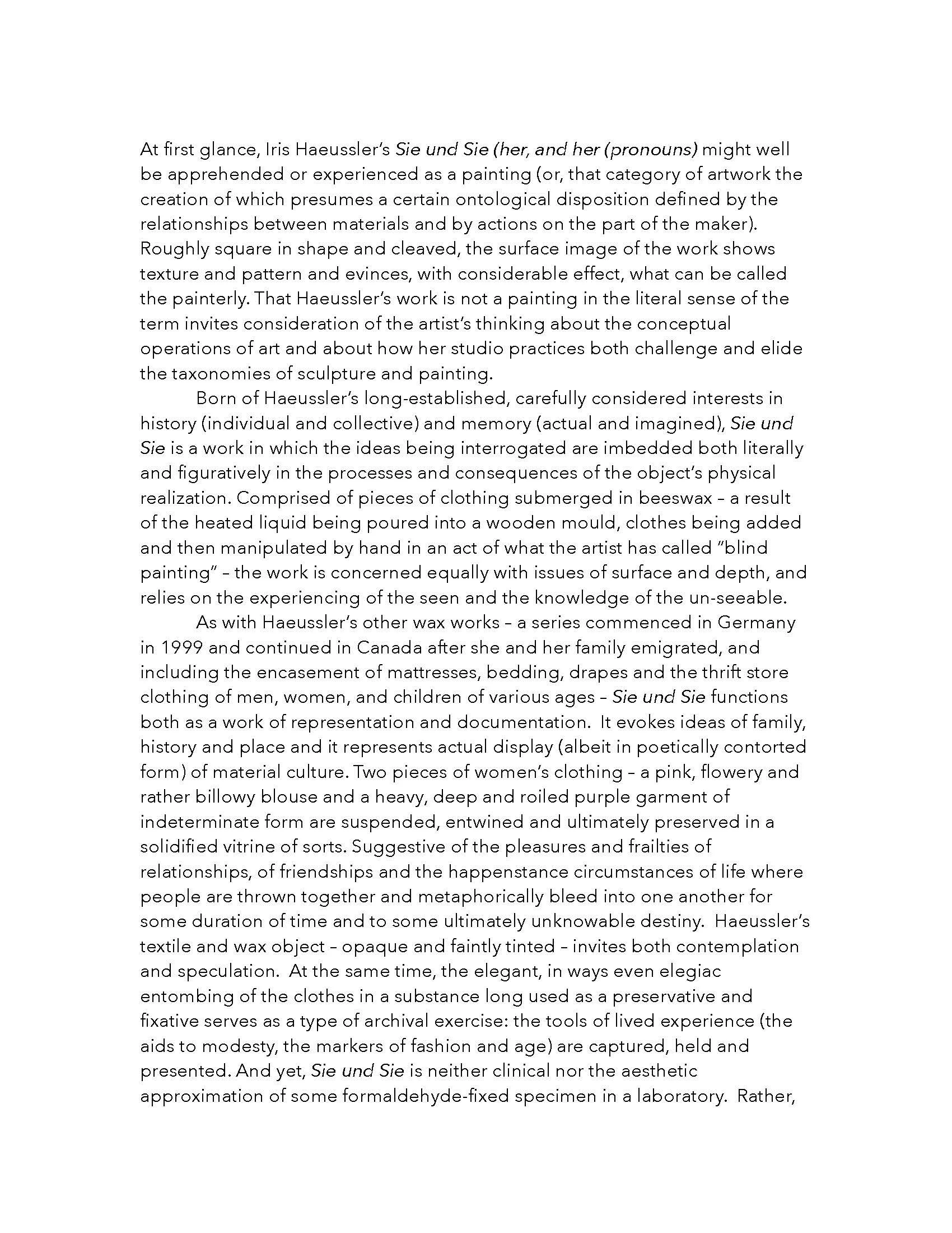 IRIS HAUSSLER - ALL THE NAMES - SCRAPMETAL