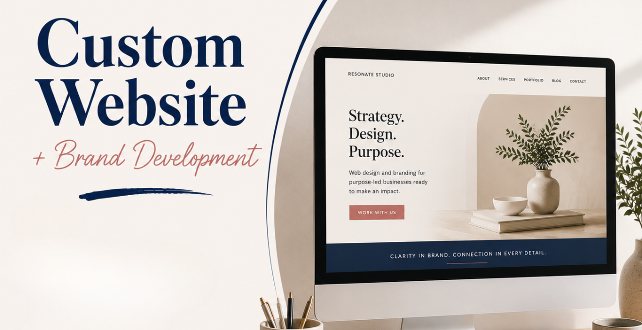 Custom Website + Brand Development (Most Popular)
