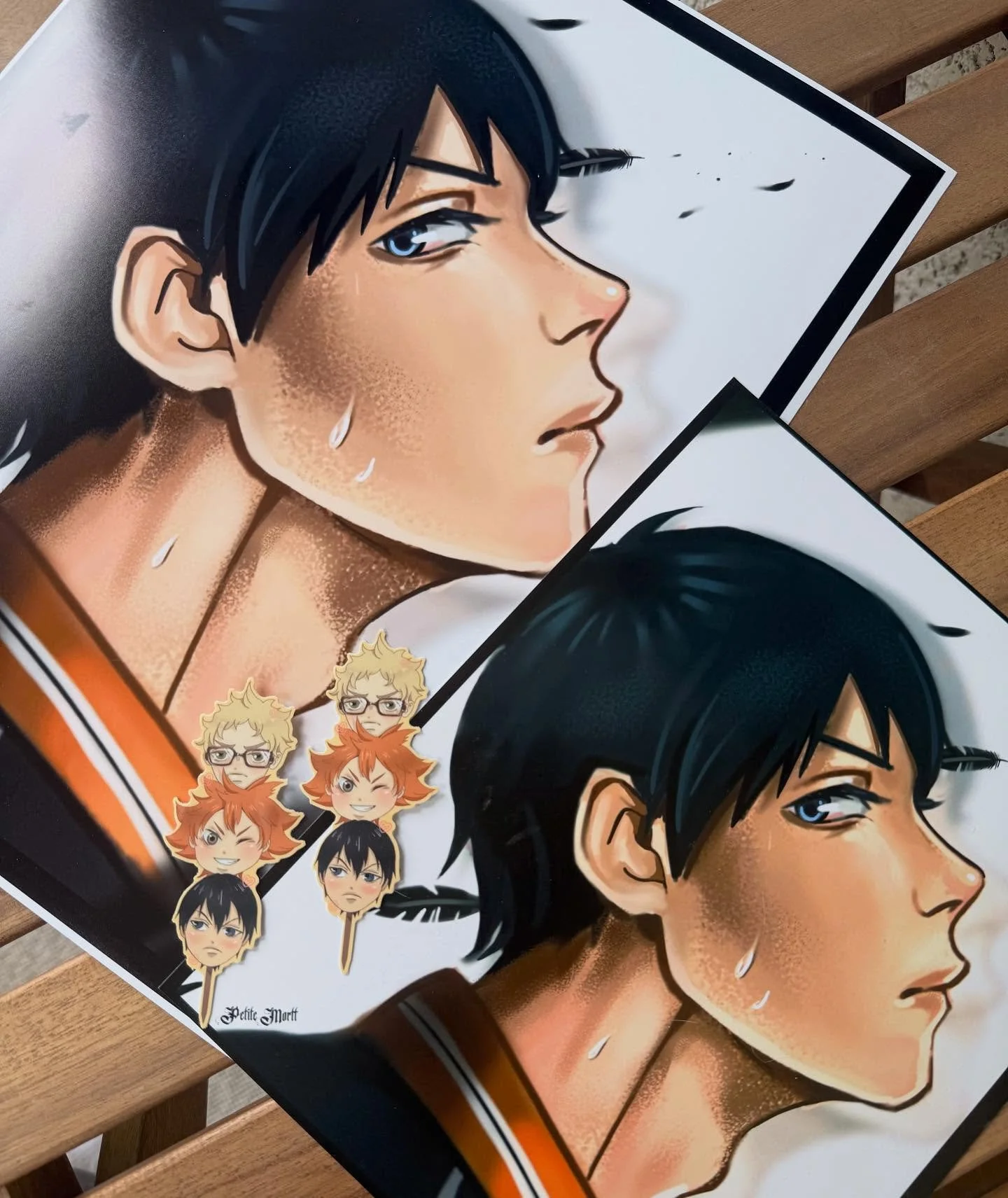 Hihi!!!! I will be apart of a Haikyuu Event today from 1-7pm @pinkcactustealv. I hope to see you all there 🌟

I will be selling&hellip;
⟢ Kageyama 8 x 10 in. print + Karasuno Dango Boys sticker (bundle) &hellip; $18
⟢ Kageyama 11 x 14 in. *poster + 