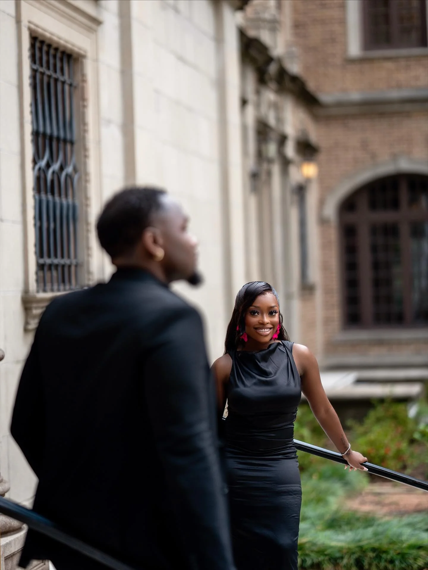 Laurel &amp; Ugo 🖤 effortlessly in sync, where elegance meets connection!

Photography: @studio55bymich 

#engagementshoot#couplegoals #blackelegance #explore #houstonlove #engagementshoot #inspo #houstonphotographer #studio55bymich #timelessmoments
