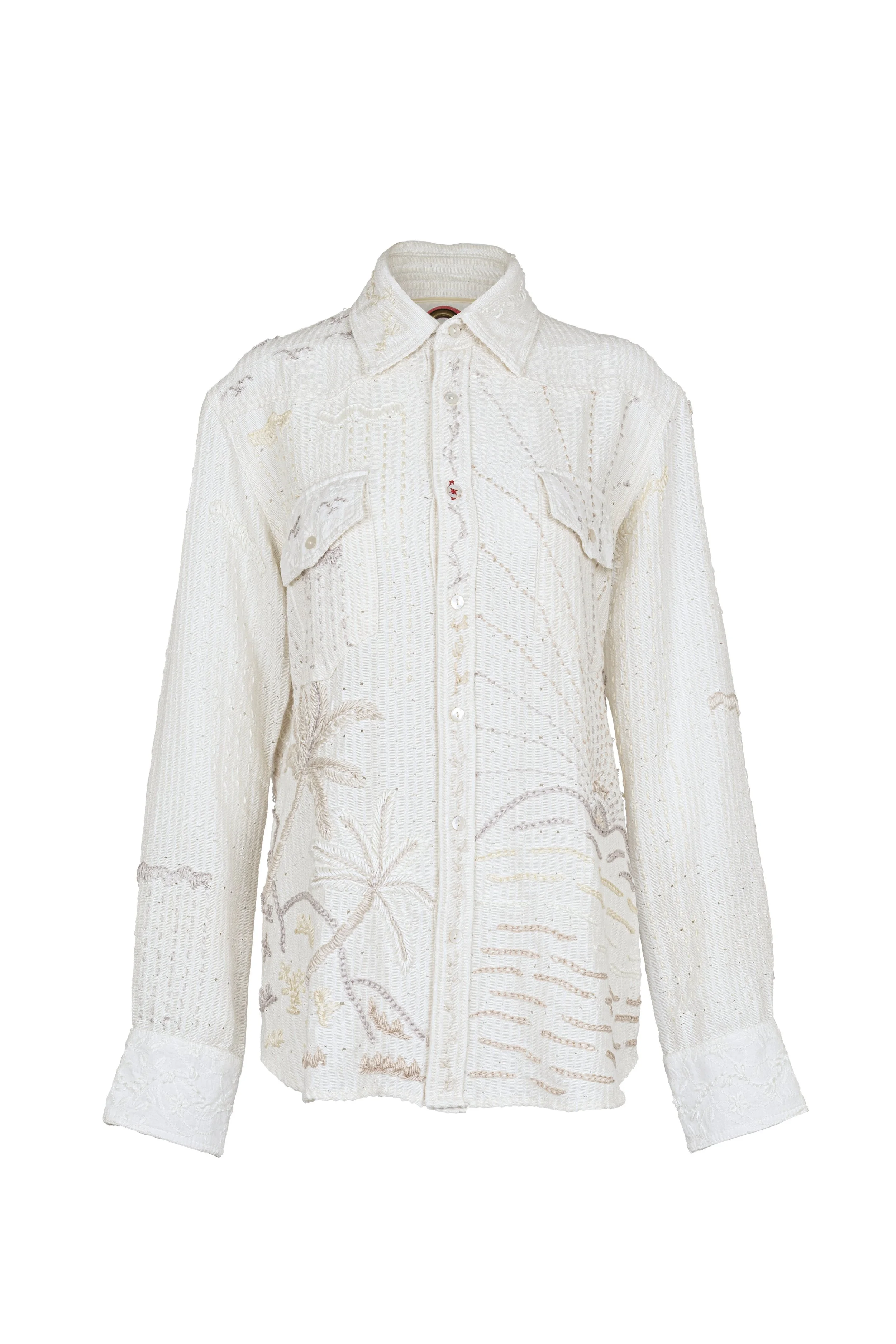 Kema Embroidered Shirt M Cotton 0837179