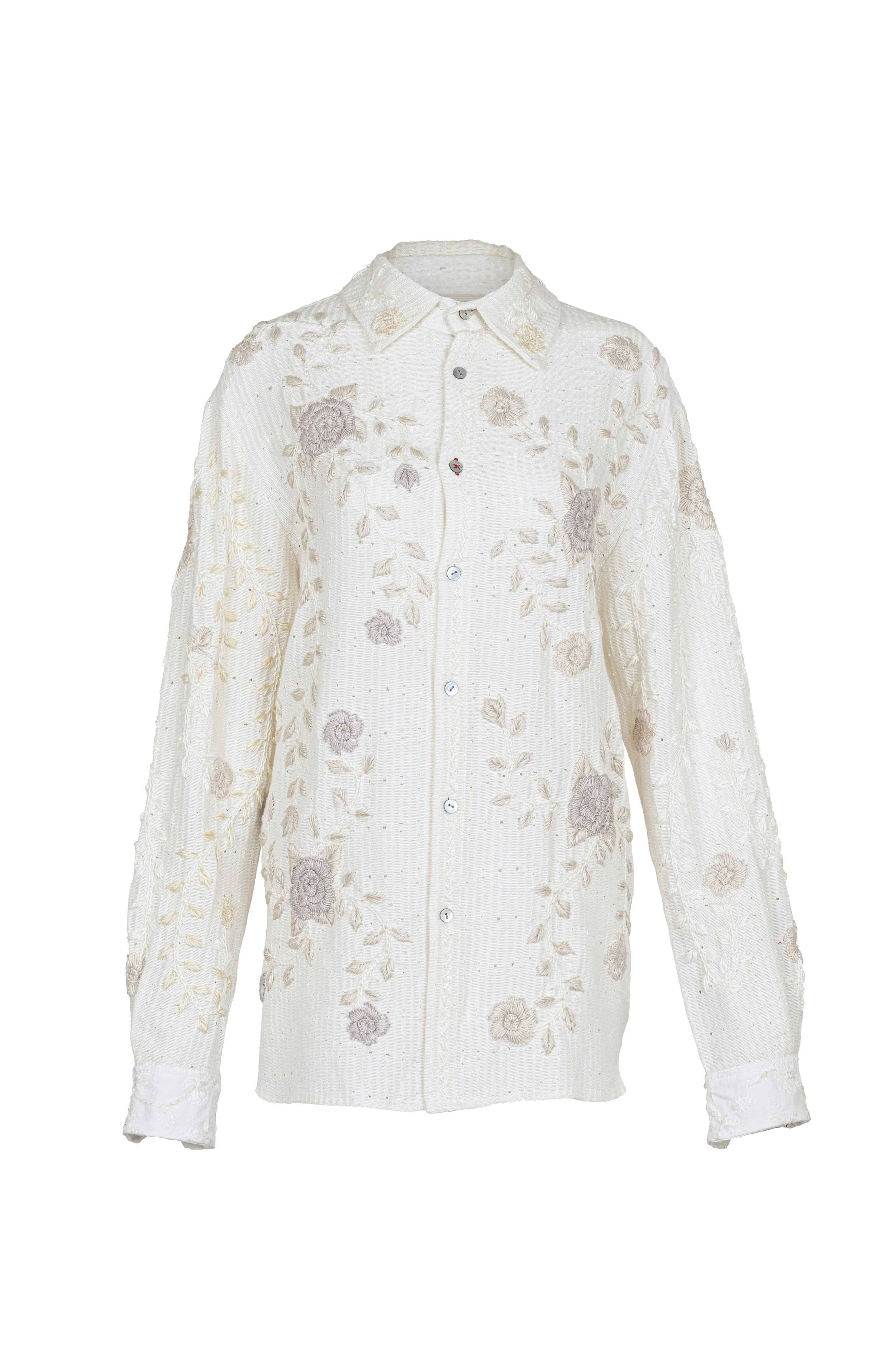 Luana Embroidered Shirt M Cotton 2924320
