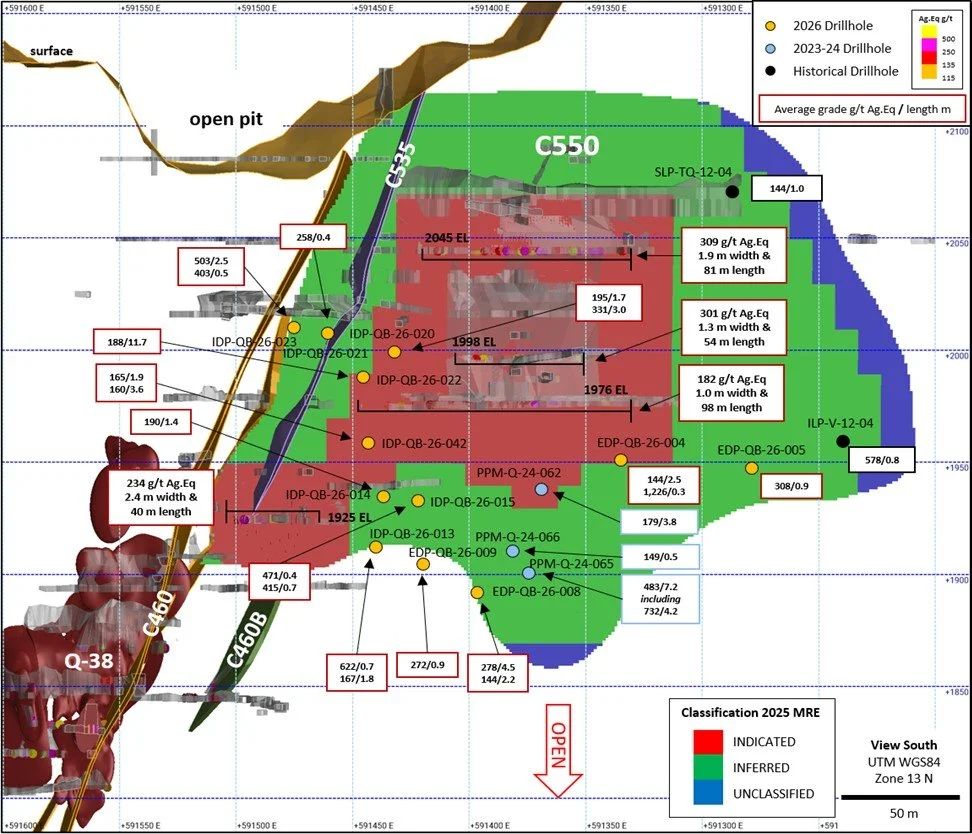 Silver Storm Demonstrates Resource Growth Potential at the C550 Zone, Expands the 2026 Drilling Campaign by 9,000 Metres