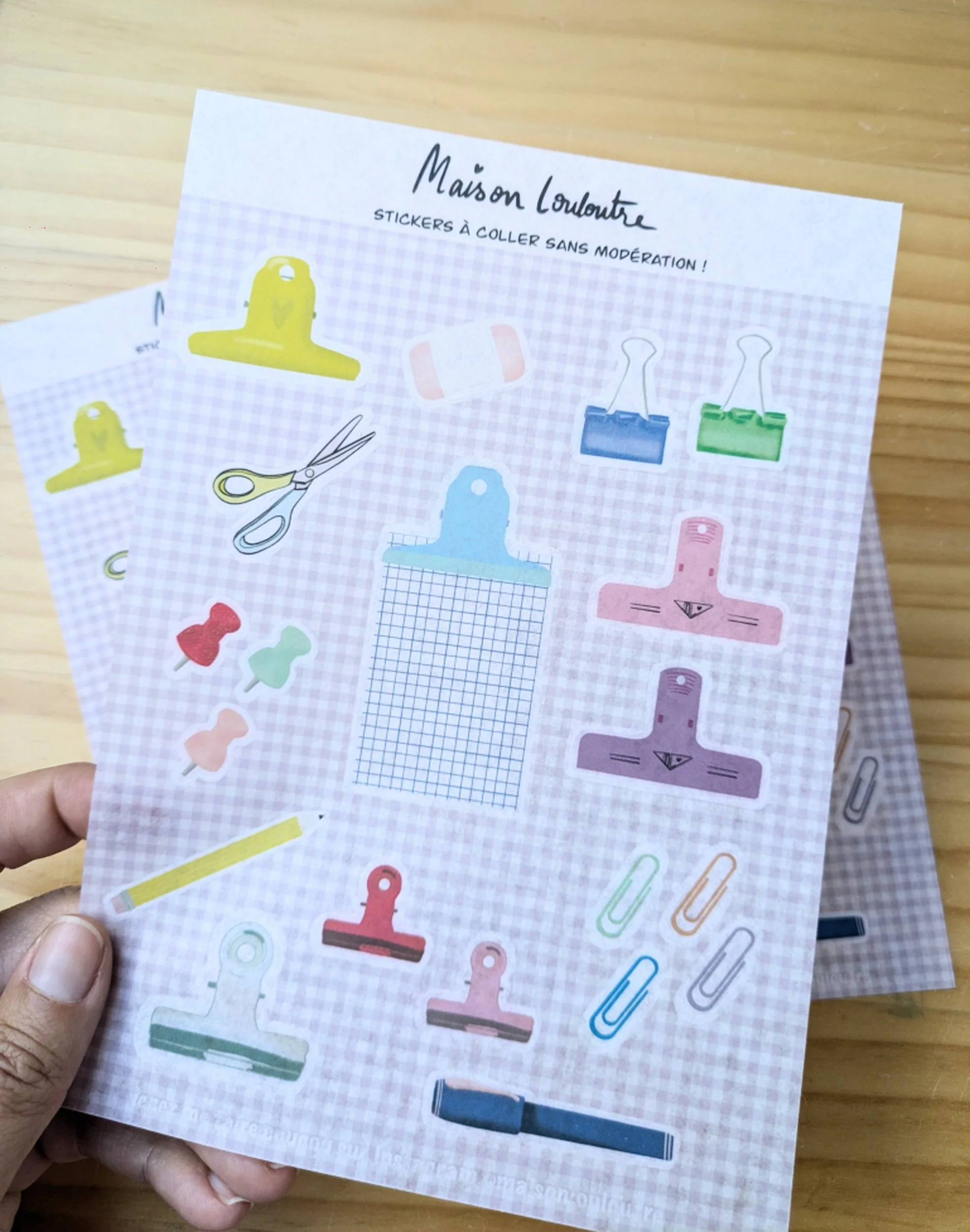 Planche de stickers " Bureau créatif"