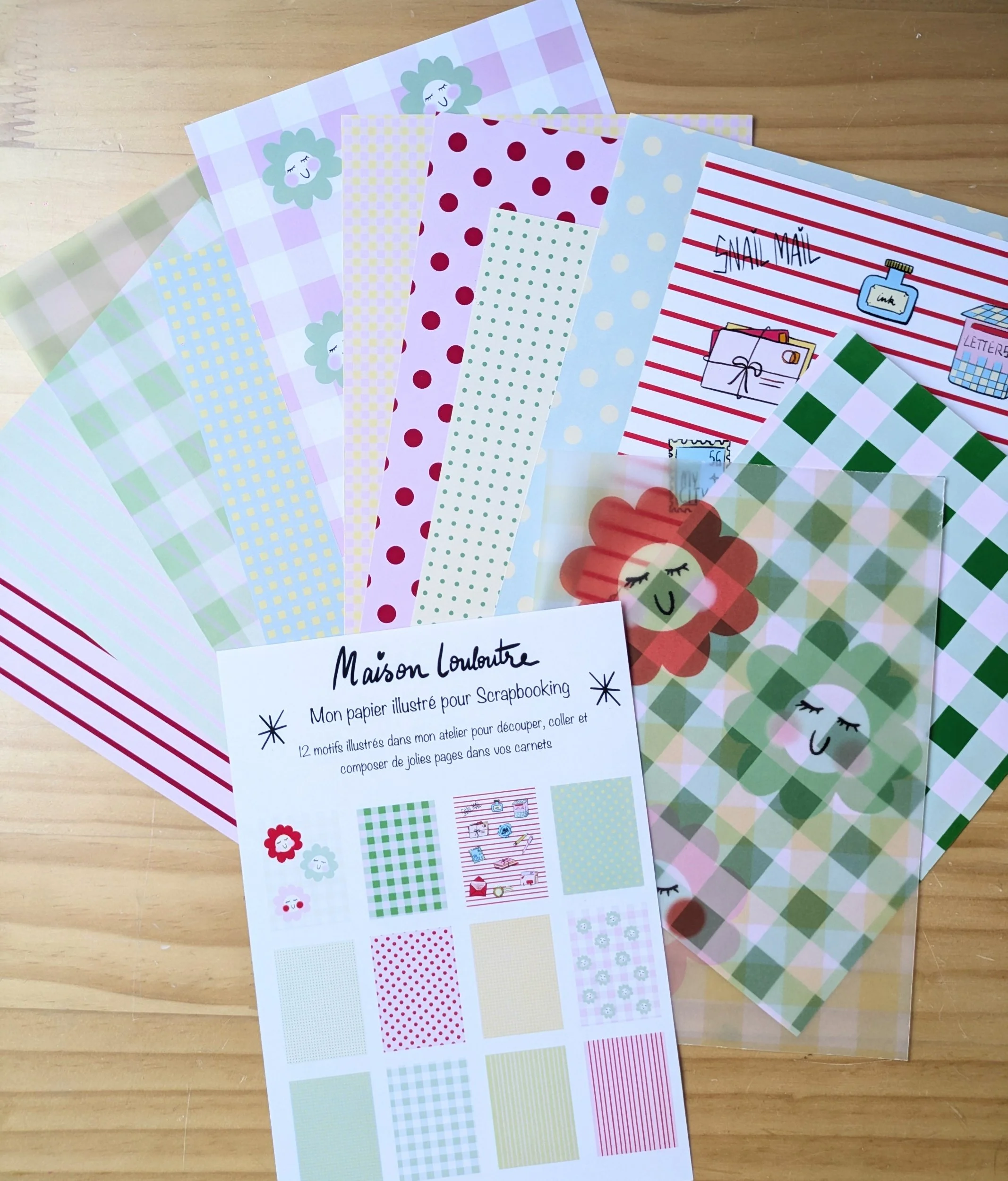 Papier pour scrapbooking