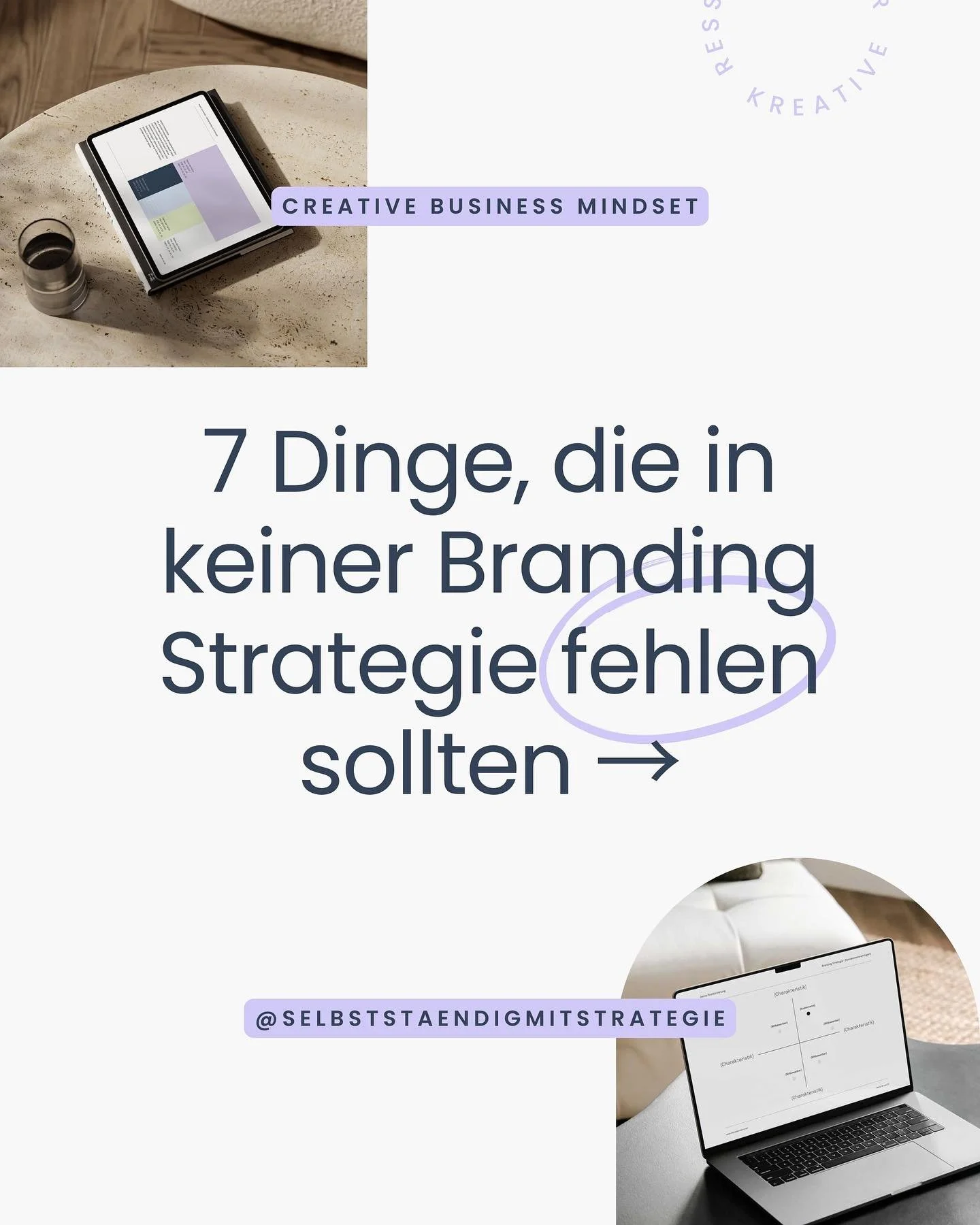 Ohne Strategie ist das sch&ouml;nste Design nur Fassade. 
Ein Branding braucht mehr als Farben und Logos, es braucht ein klares Fundament, das Werte, Zielgruppe und Botschaft vereint.

In meinen Projekten arbeite ich nie ohne eine durchdachte Brandin