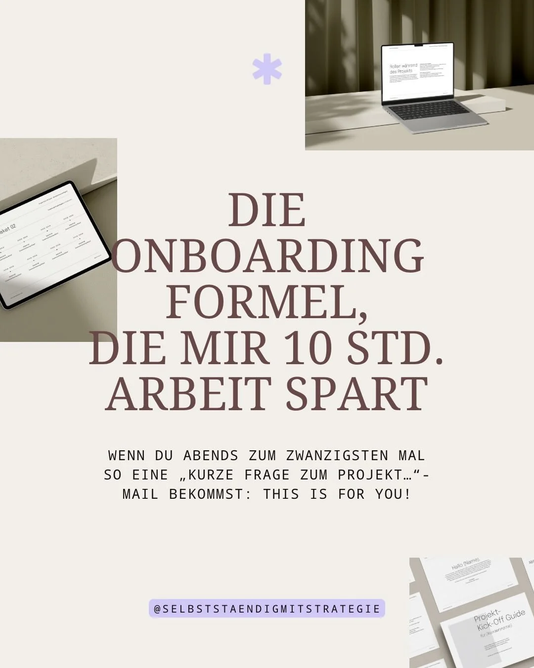Viele Projekte sind leider schon vor Beginn zum scheitern verurteilt 🫣

Wenn du ein neues Projekt startest, dann ist ein strukturiertes Onboarding unverzichtbar!

Warum? Weil Klarheit von Anfang an Vertrauen schafft und zeigt, dass du dein Handwerk 