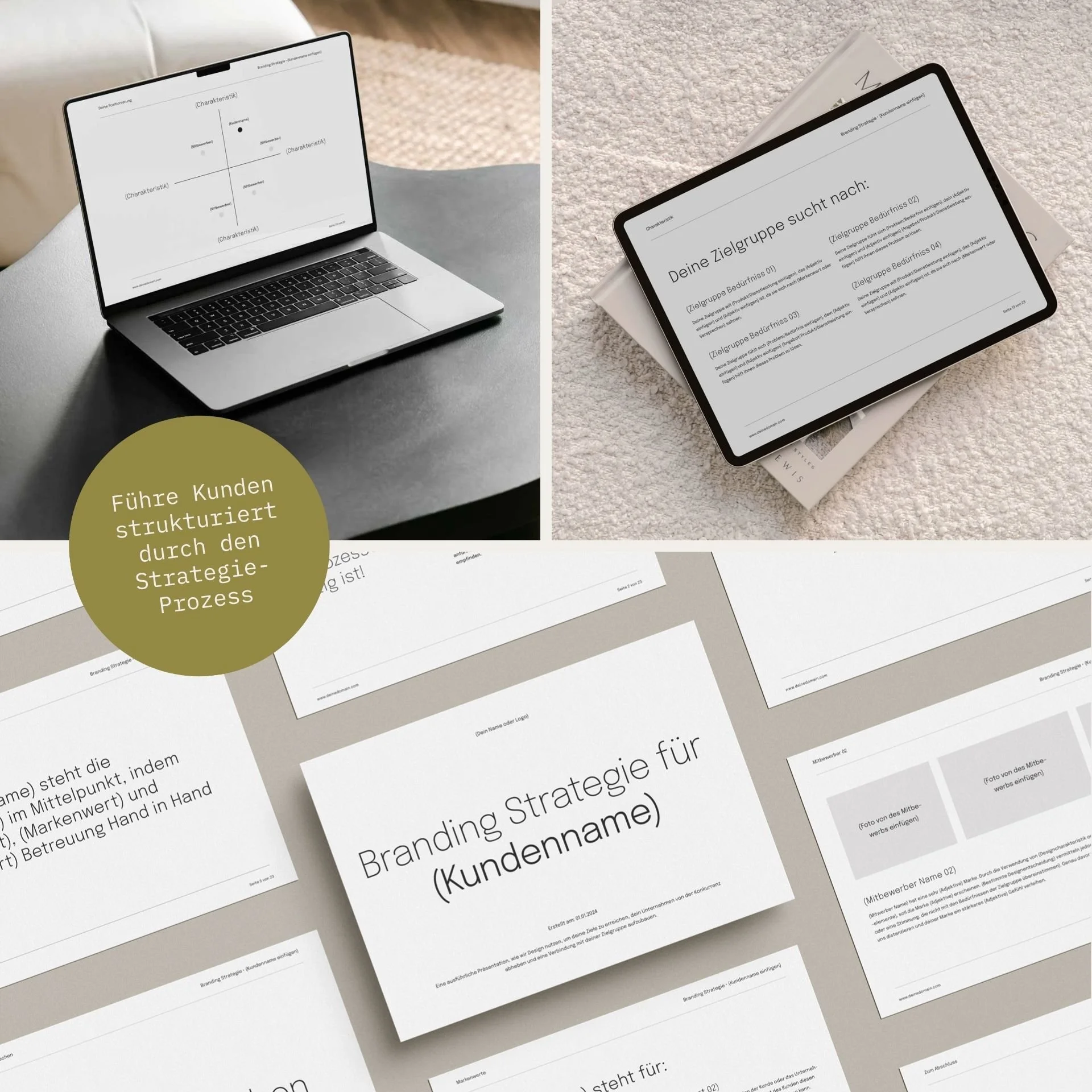 Branding Strategie Vorlage