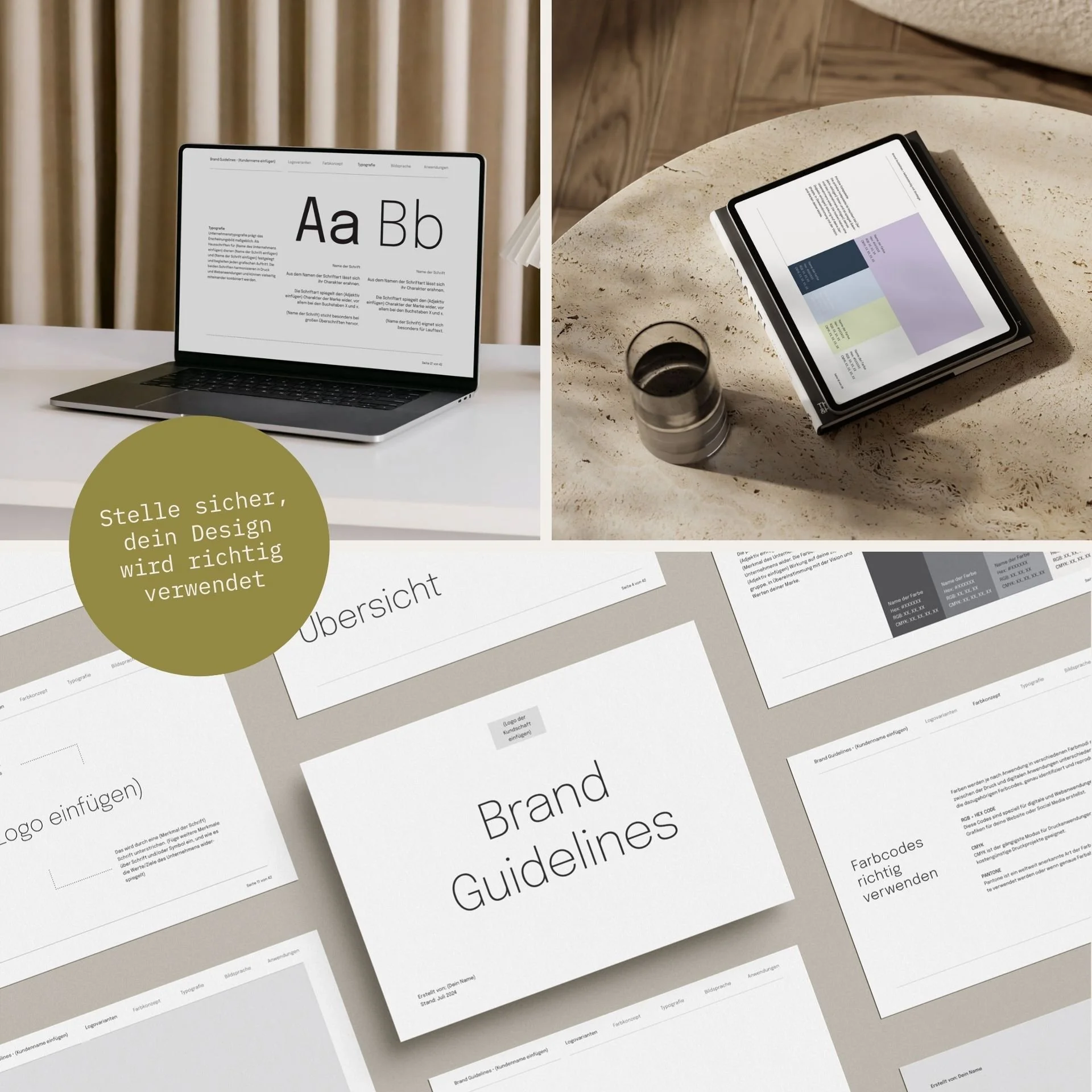 Brand Guidelines Vorlage