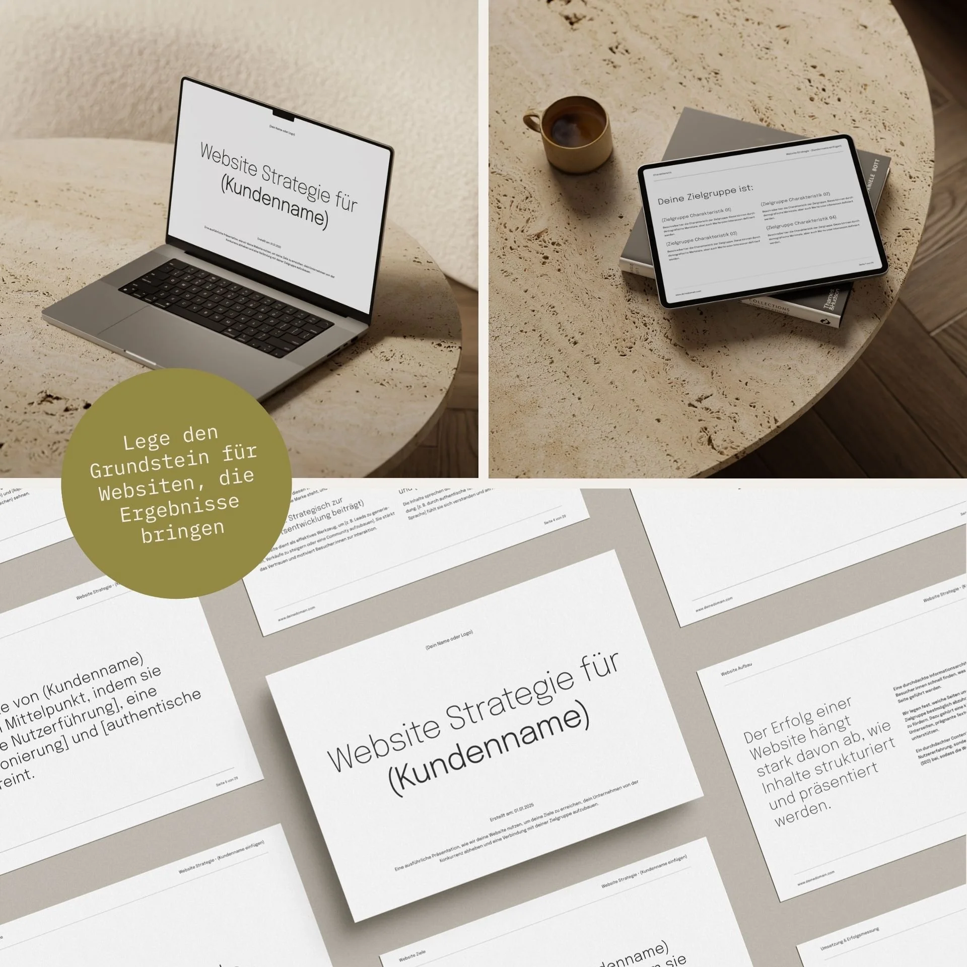 Website Strategie Vorlage