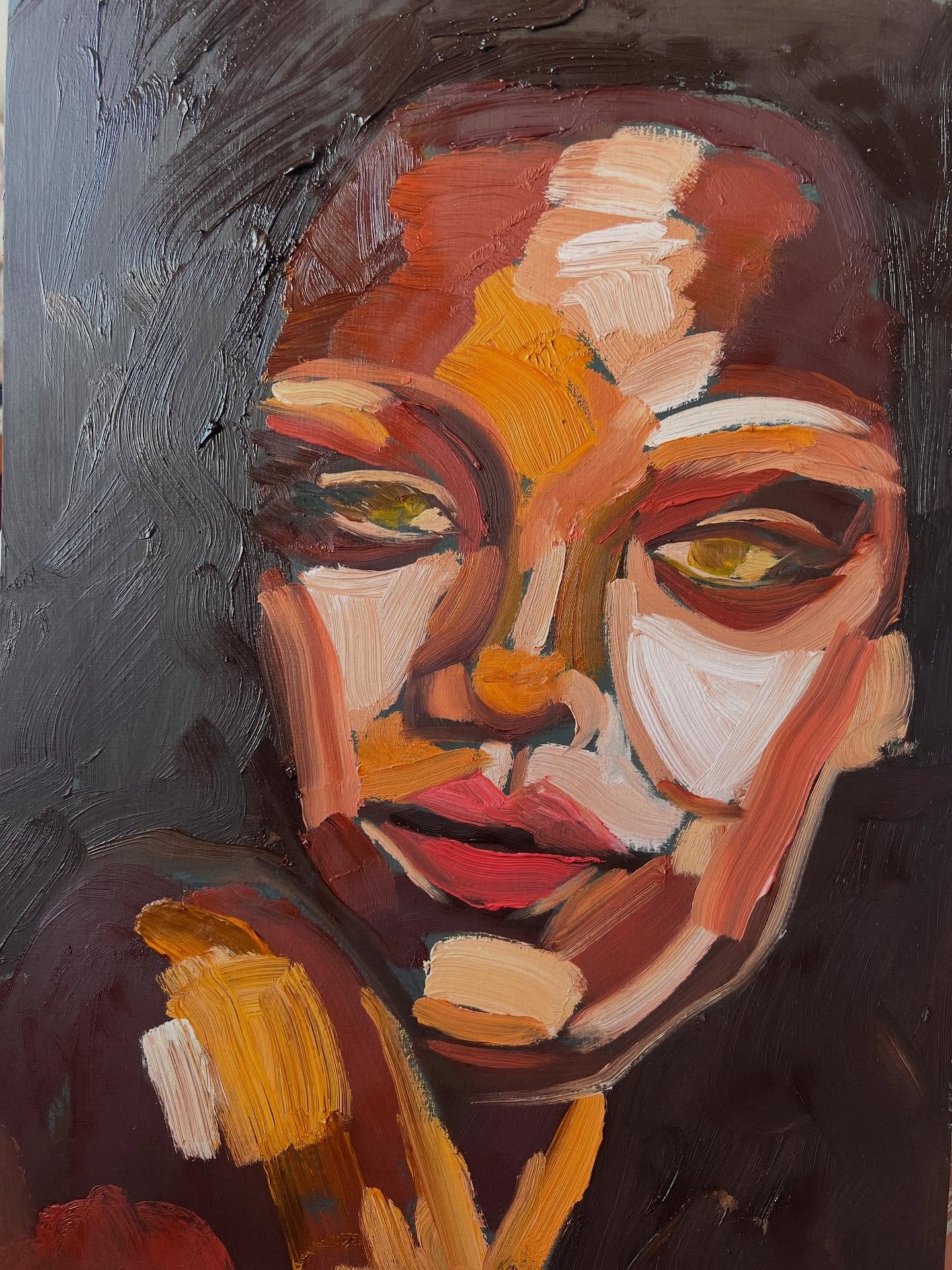 My portrait of Rihanna is a finalist in the @deancogleportraitprize @dust_temple 🥹🤎 #oiloncanvas #allaprima #portrait