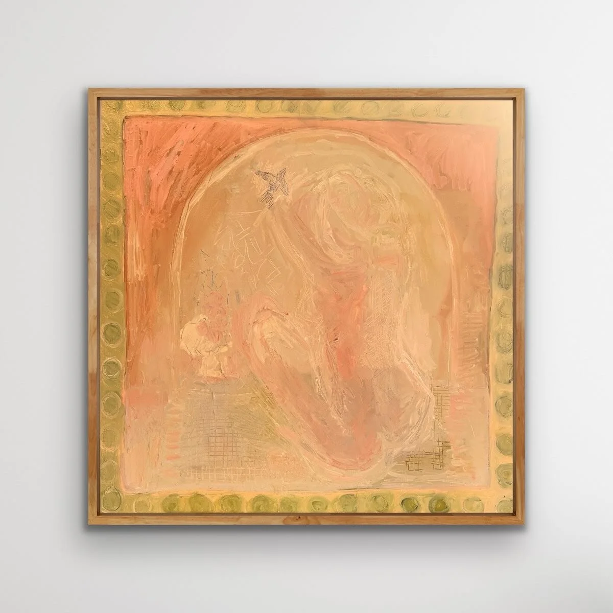 &lsquo;I want my time with you&rsquo;

Oil on canvas

79cm x 79cm 

Framed in Tasmanian oak.

This painting happened in a few weeks, it started as a completely different thing and then shifted into another state, and found its true form, working out 