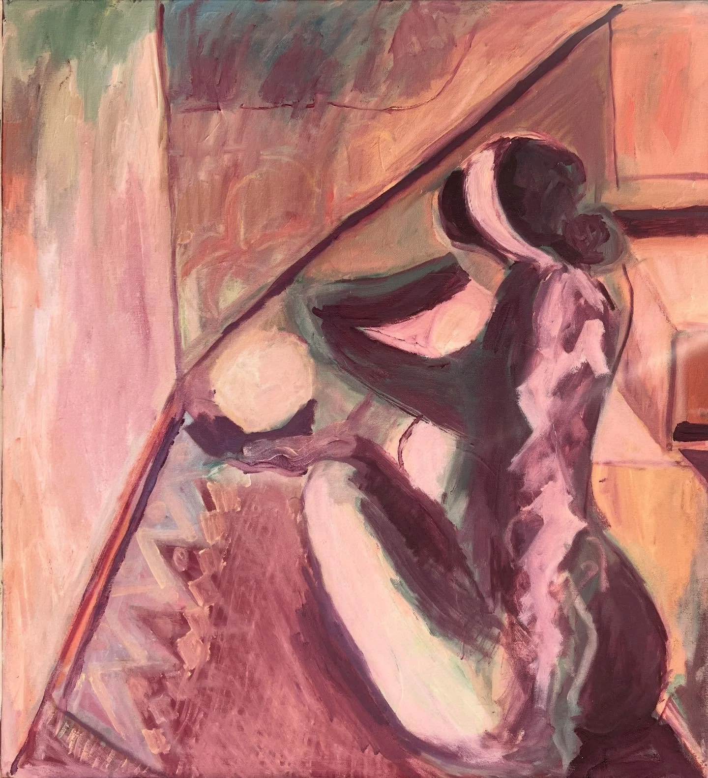 &lsquo;The future is&rsquo; 80cm x 70cm, oil on canvas, available soon @fenton_and_fenton